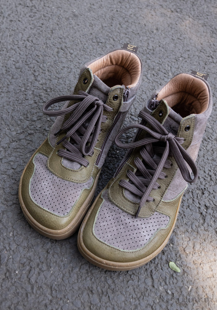 Sneakers Barefoot din piele - Lisva Grey
