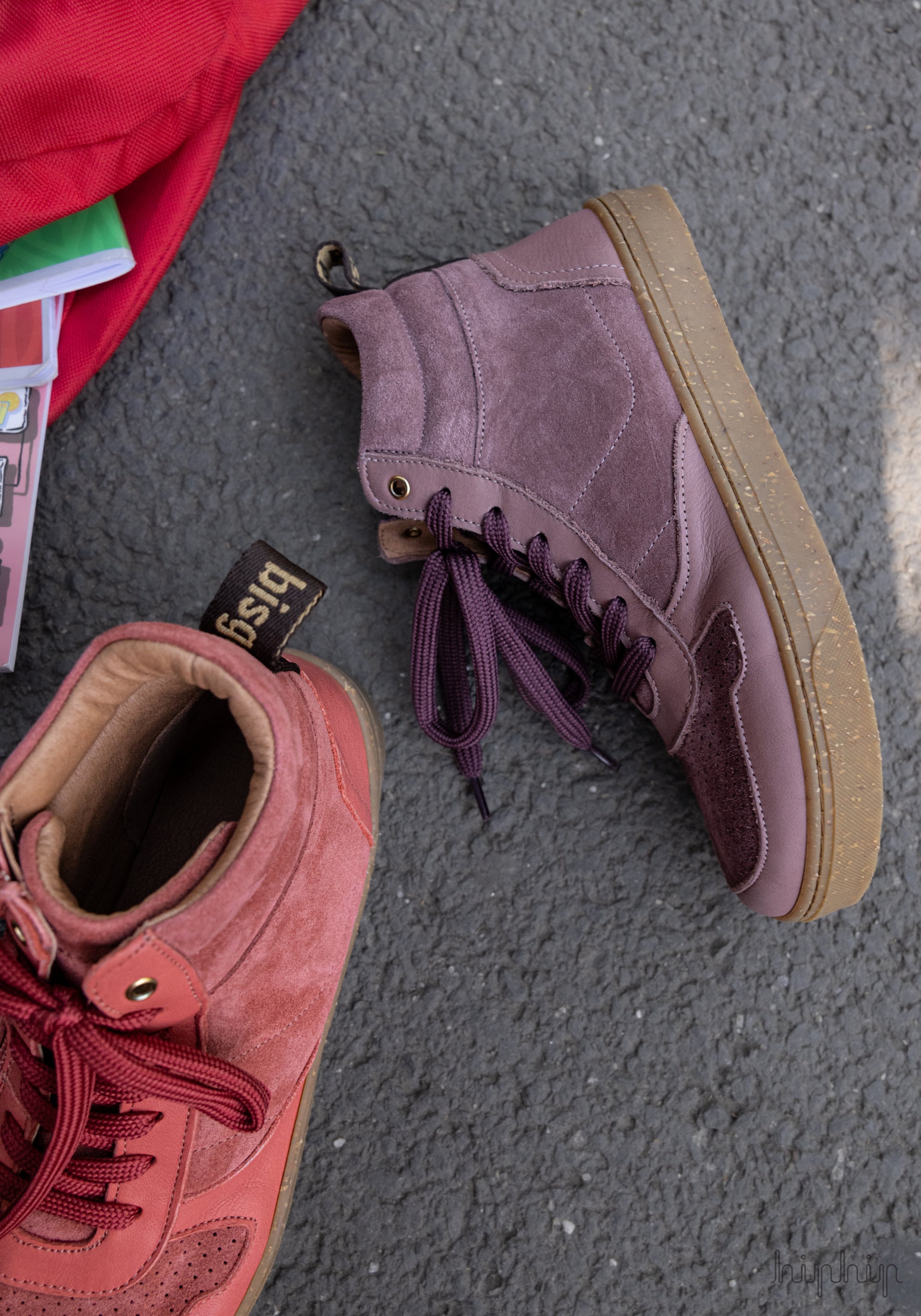 Sneakers Barefoot din piele - Lisva Pink