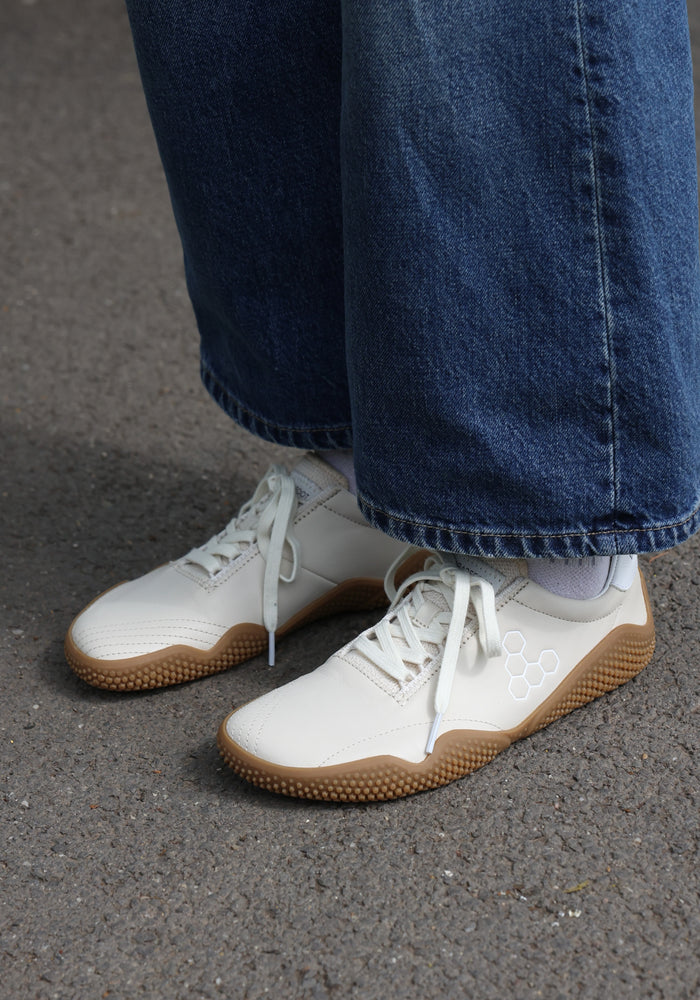 Sneakers Barefoot din piele - Motus Studio Leather Women Sand