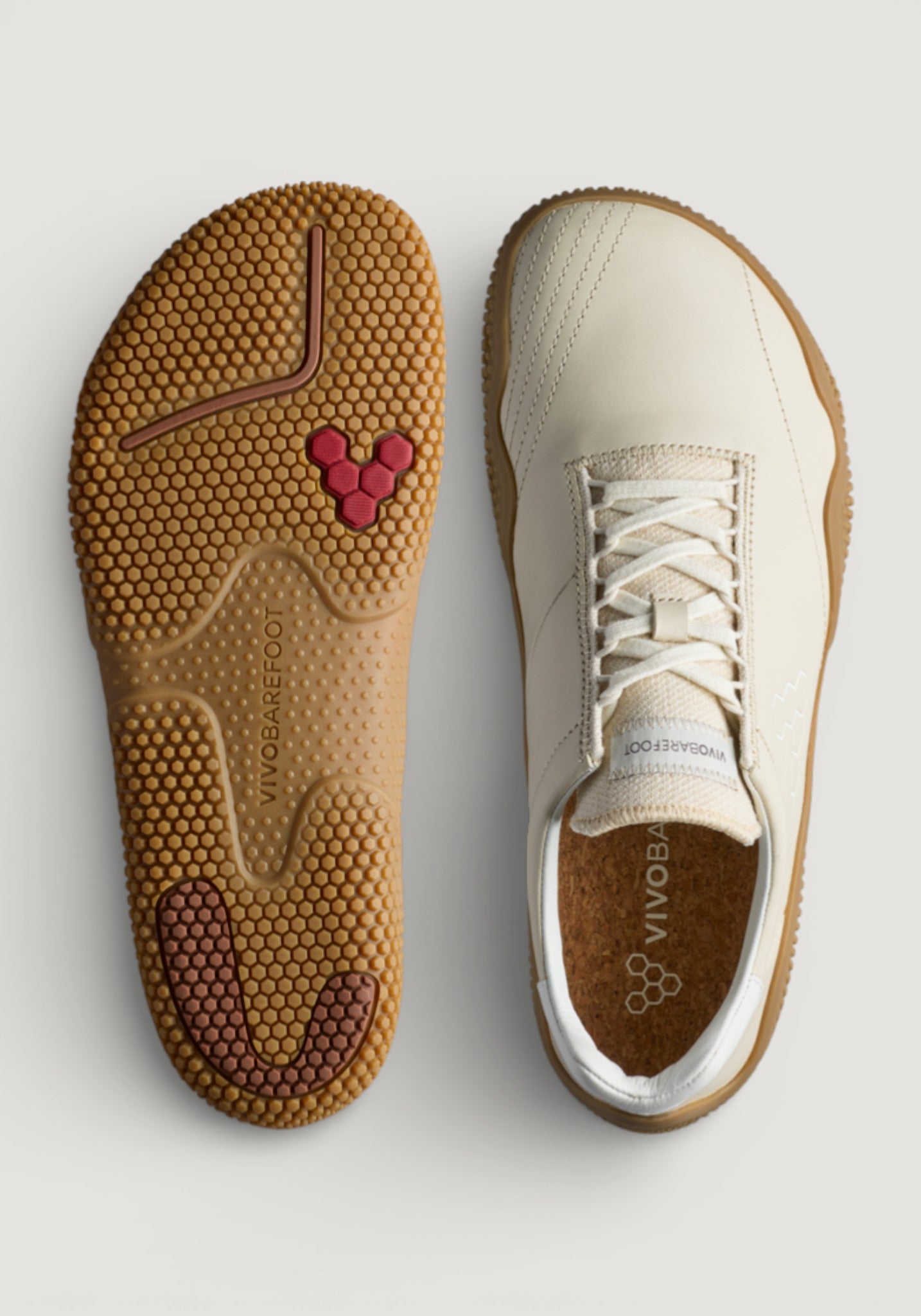 Sneakers Barefoot din piele - Motus Studio Leather Women Sand