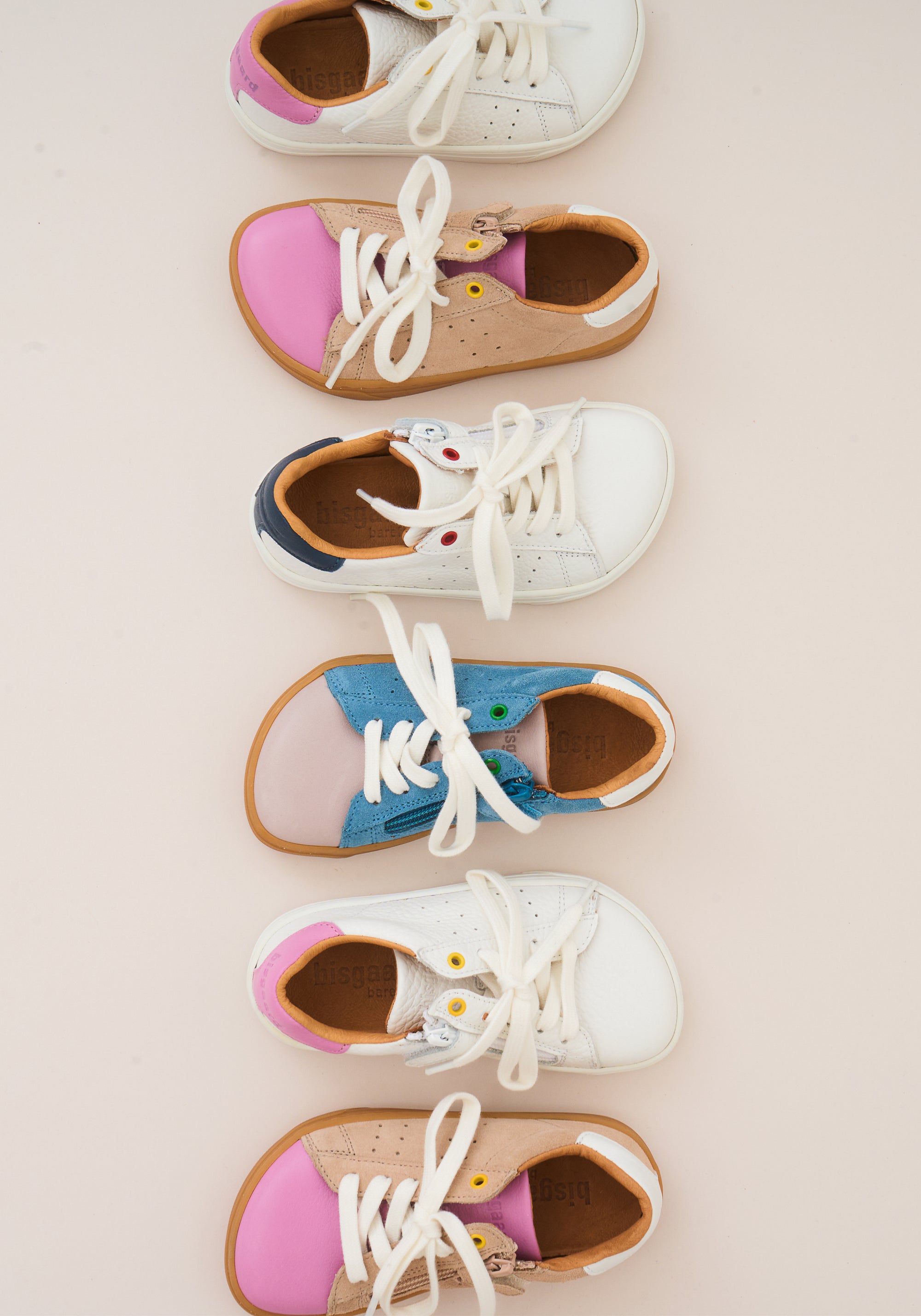 Sneakers Barefoot din piele - Raymond Light Rose