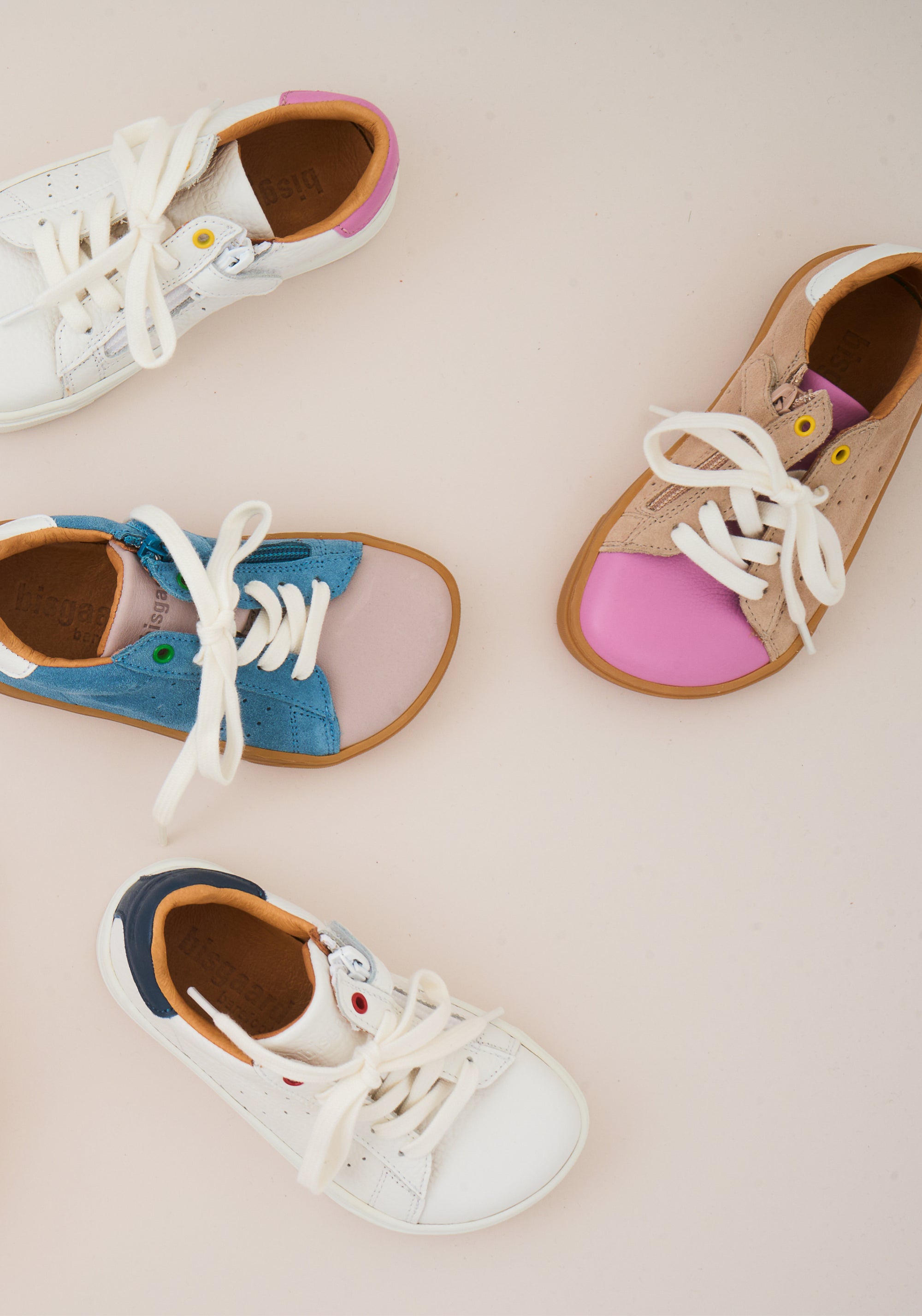 Sneakers Barefoot din piele - Raymond Light Rose