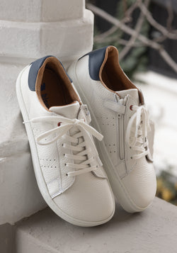 Sneakers Barefoot din piele - Raymond White Classic