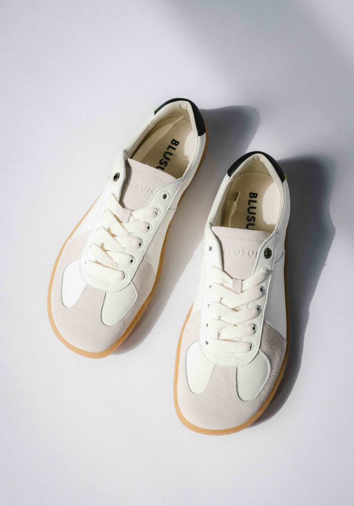 Sneakers Barefoot din piele - White