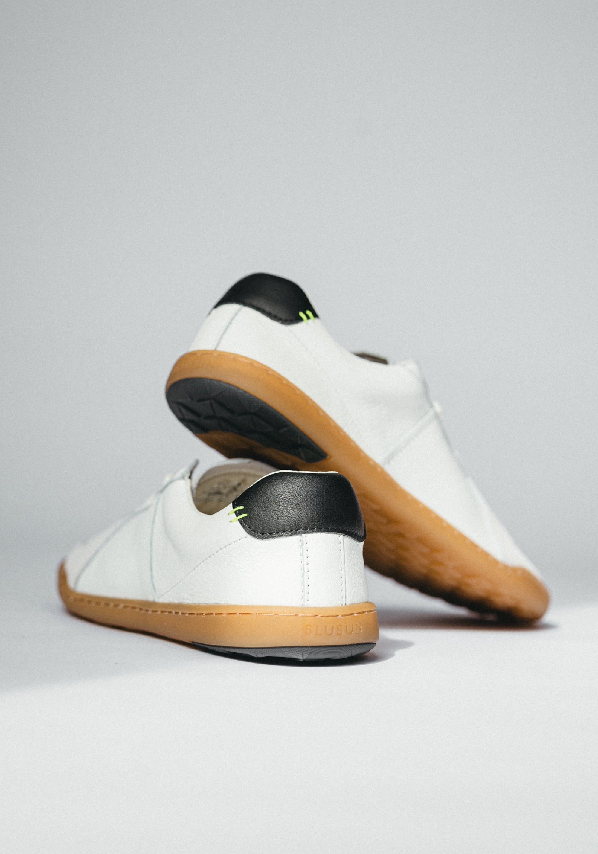 Sneakers Barefoot din piele - White