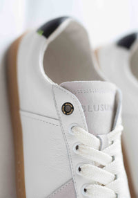 Sneakers Barefoot femei din piele - White