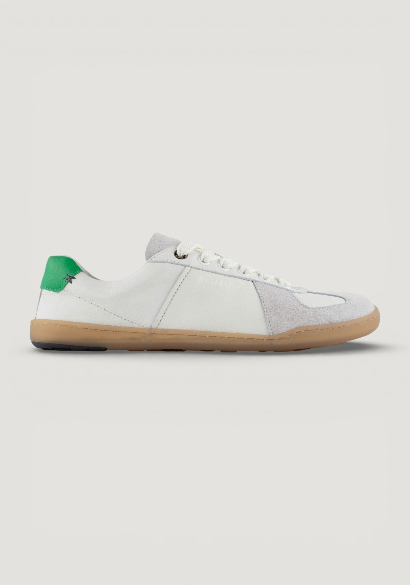 Sneakers Barefoot din piele - White/Green