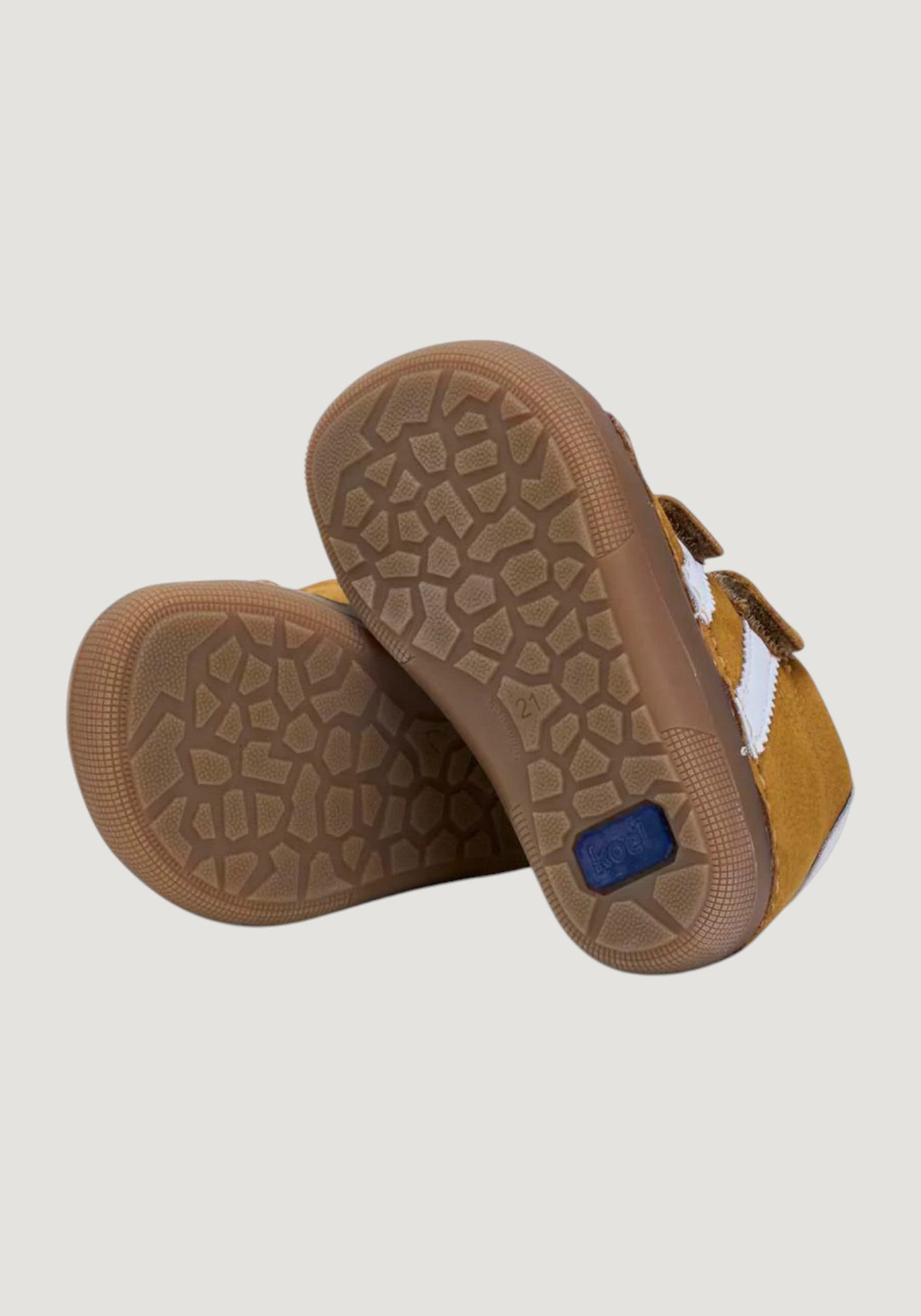 Sneakers Barefoot Wide din piele - Archie Cognac