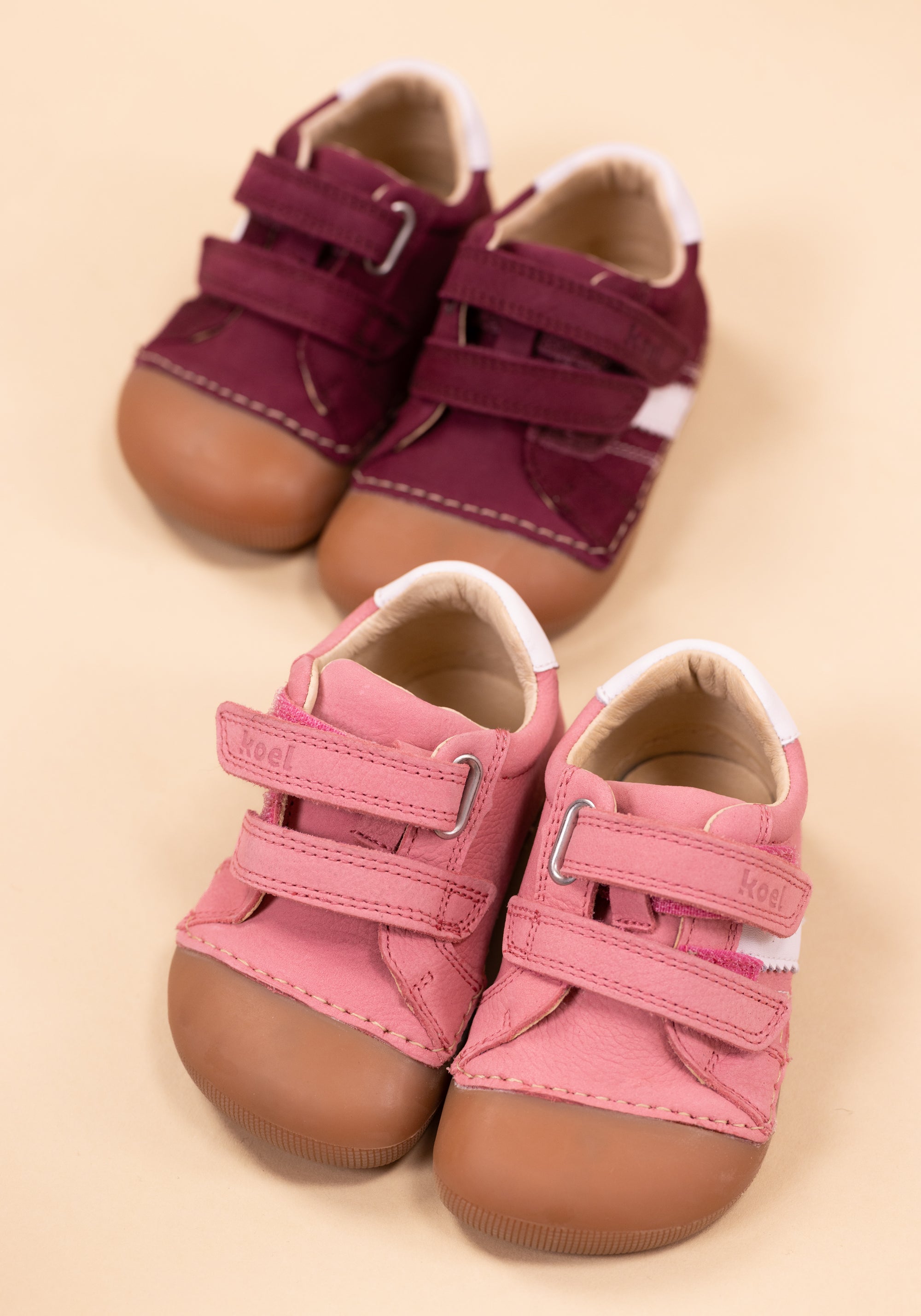 Sneakers Barefoot ExtraWide din piele - Archie New Fuchsia