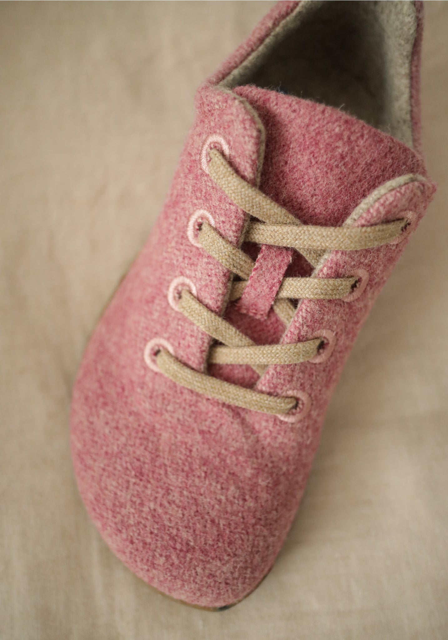 Sneakers Barefoot femei din lână merinos - Ines Imperial Pink Koel HipHip.ro