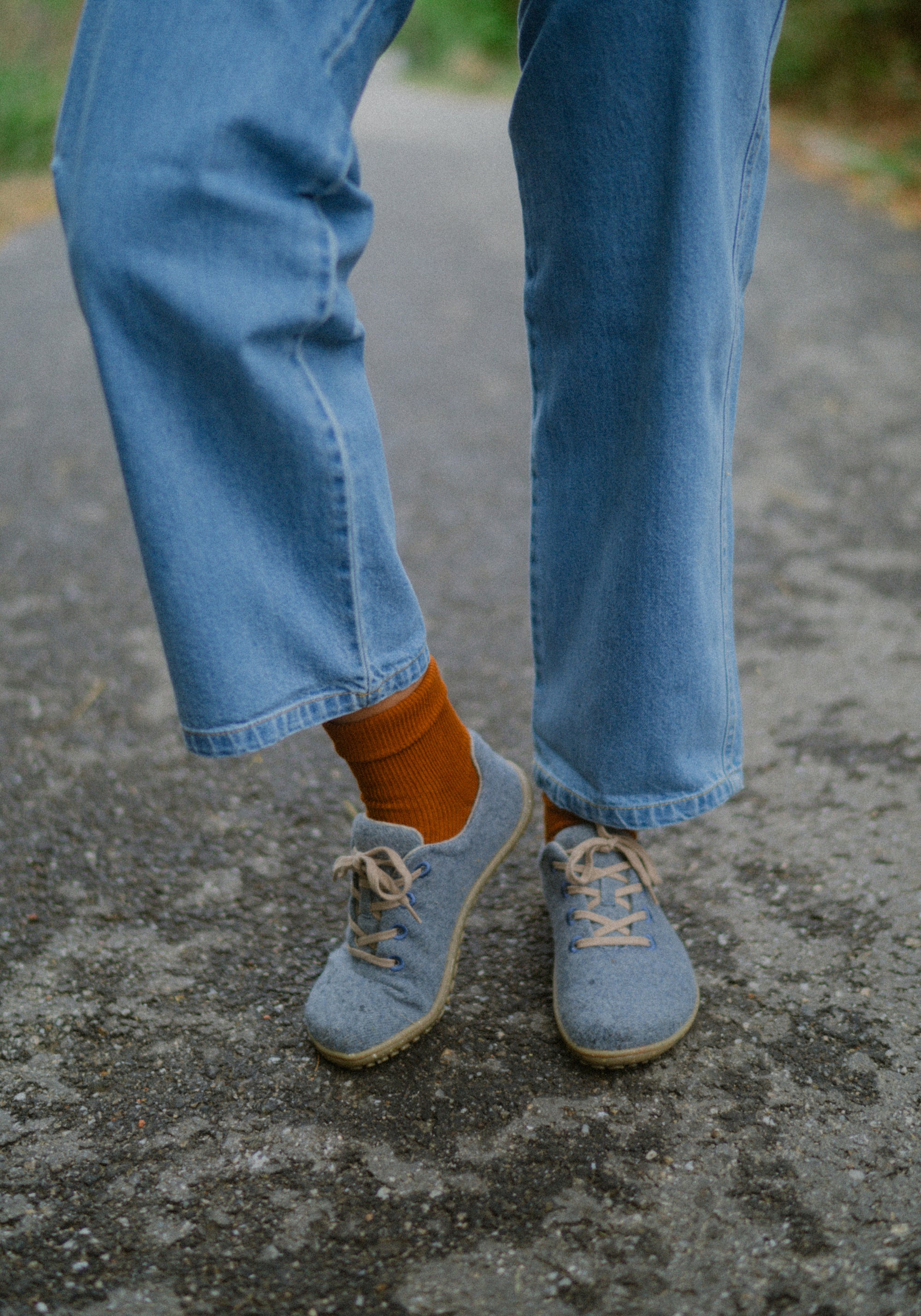 Sneakers Barefoot femei din lână merinos - Ines Jeans