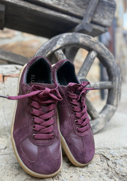 Sneakers Barefoot femei din piele - Berry
