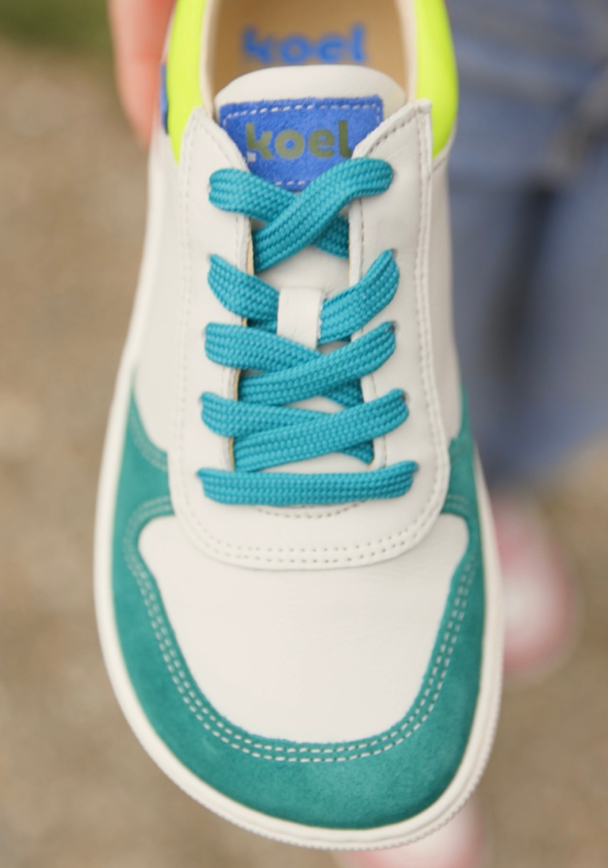 Sneakers Barefoot femei din piele - Francie Green