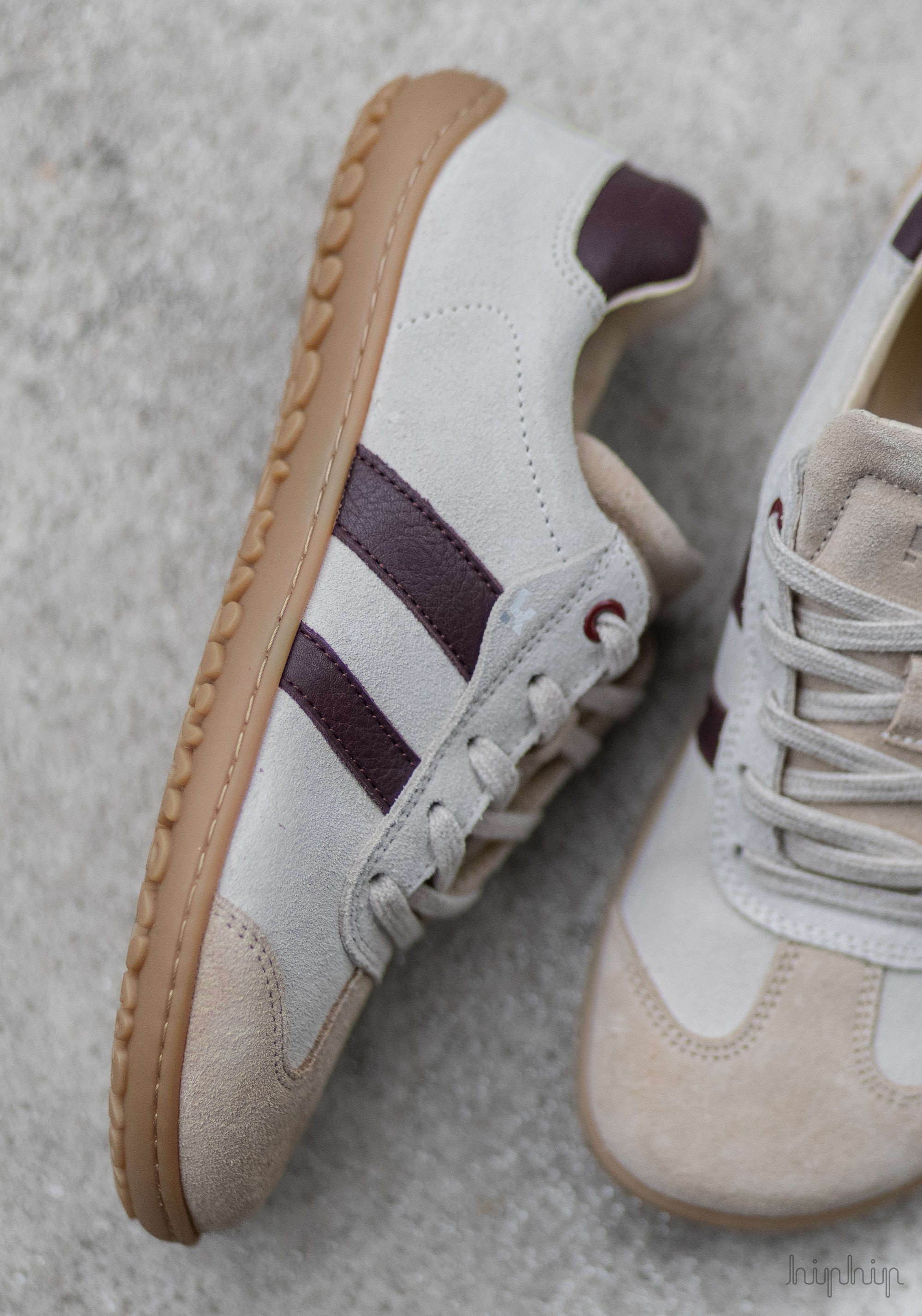 Sneakers Barefoot femei din piele - Ila Beige