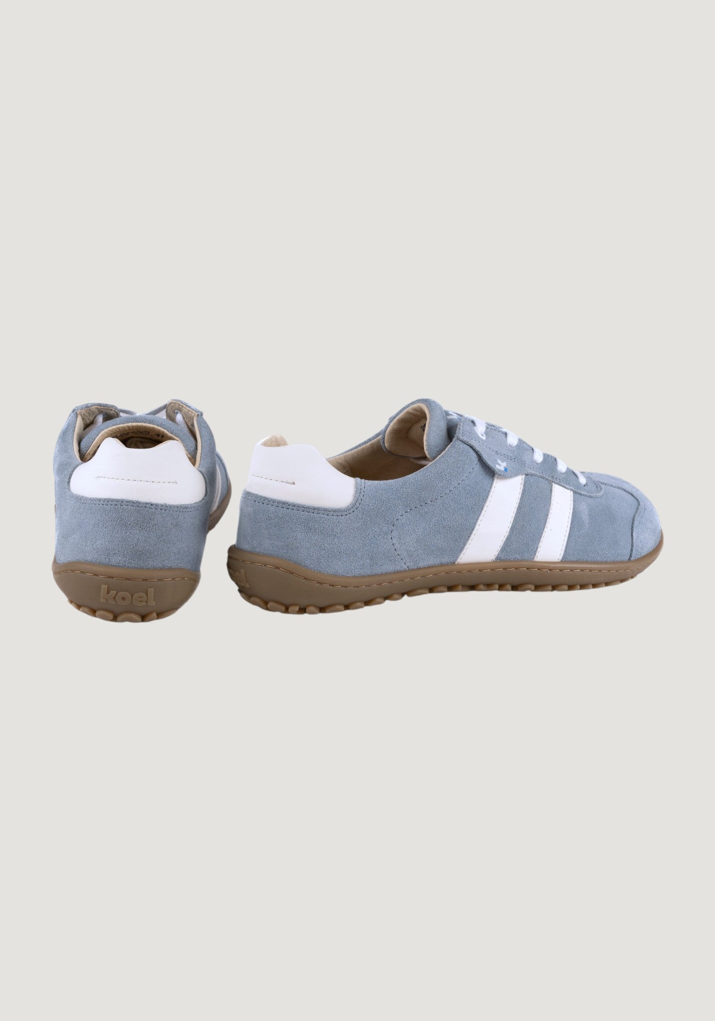 Sneakers Barefoot femei din piele - Ila Light Blue