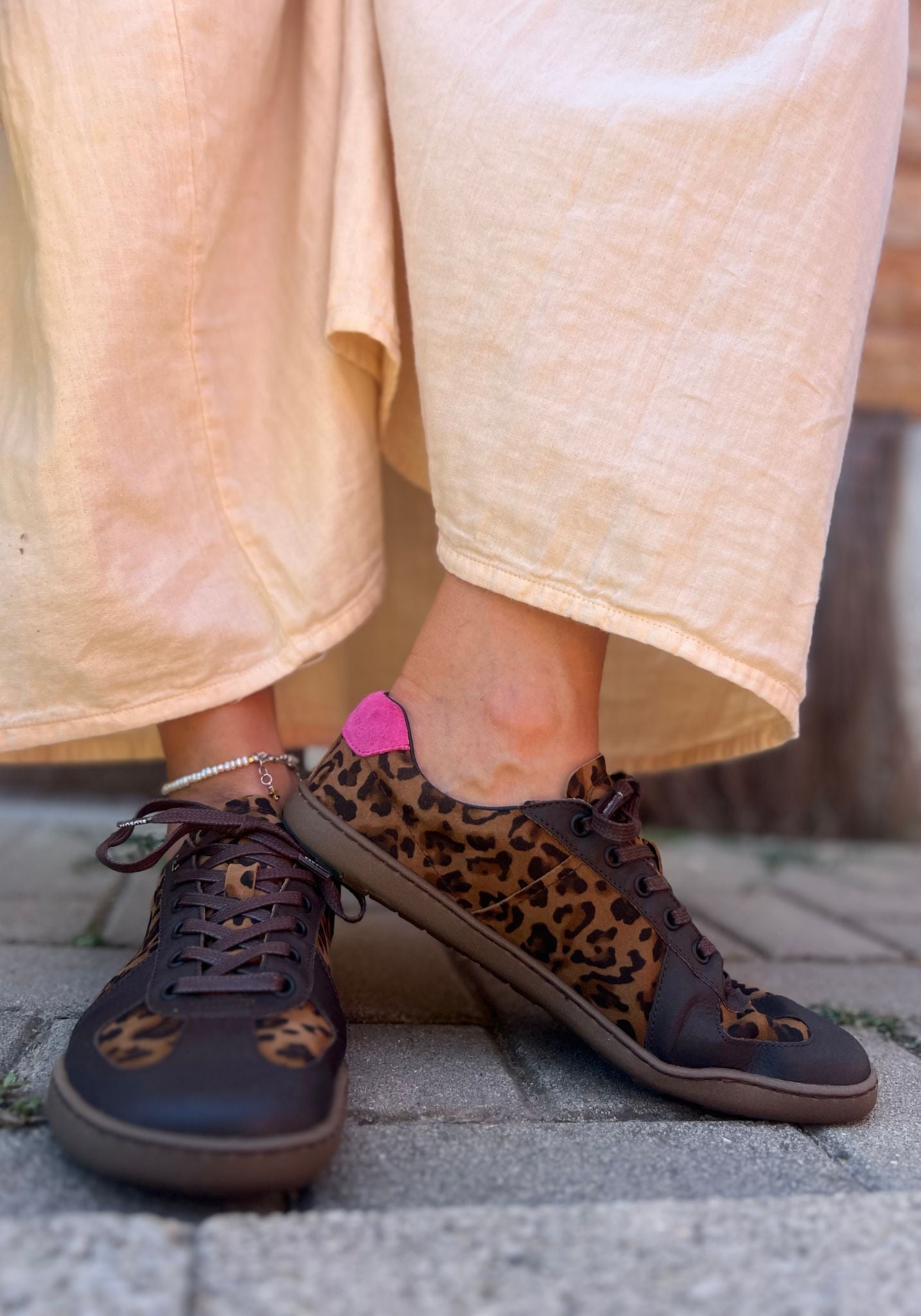 Sneakers Barefoot femei din piele - Leo