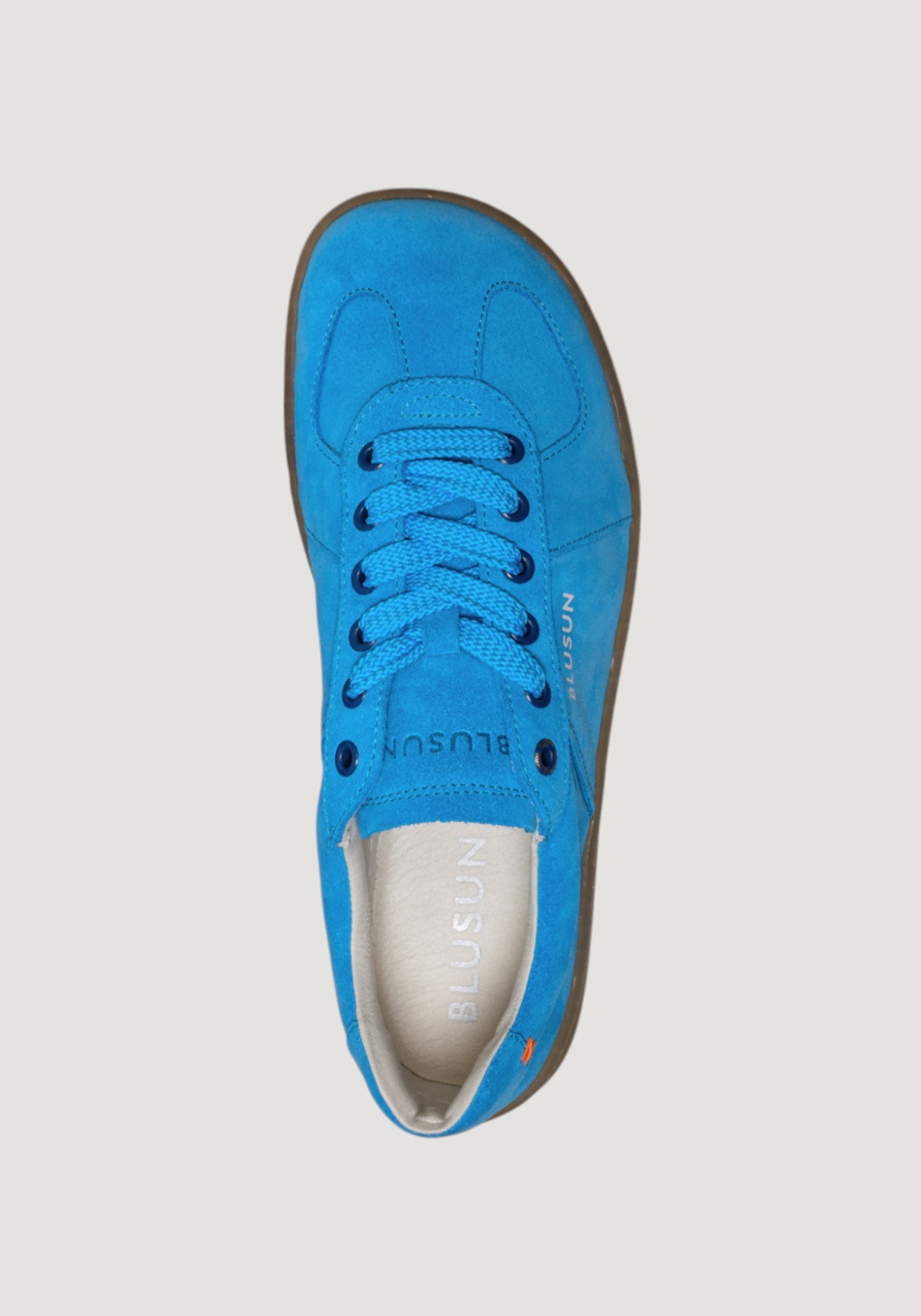 Sneakers Barefoot femei din piele - Sky Blue