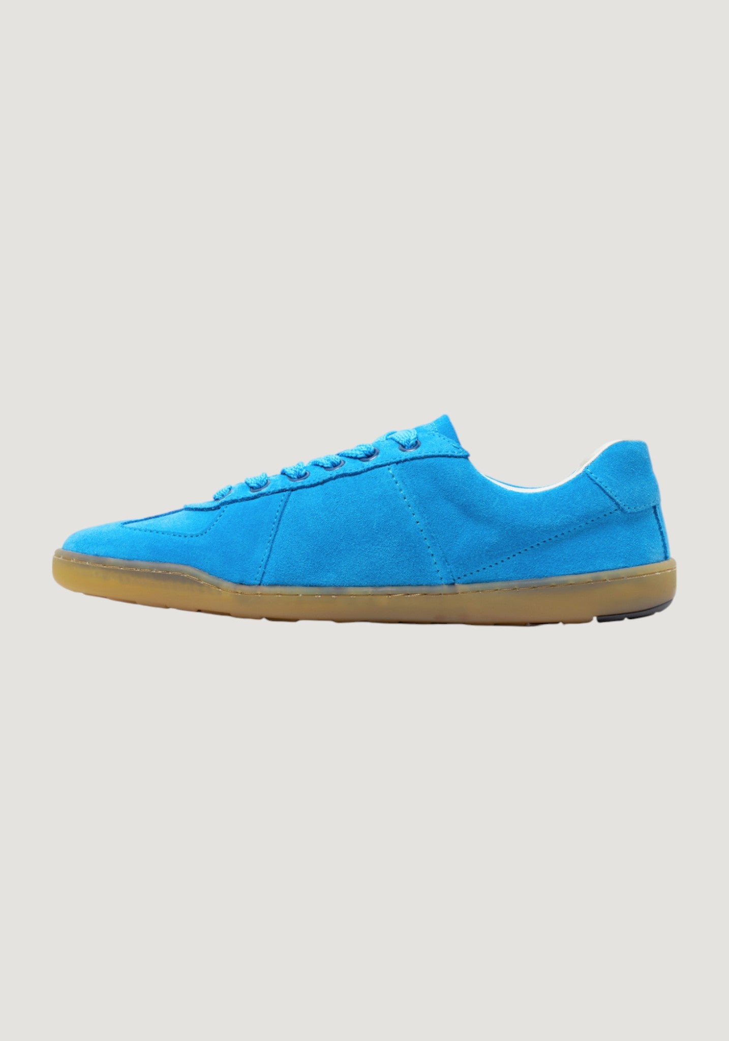 Sneakers Barefoot femei din piele - Sky Blue