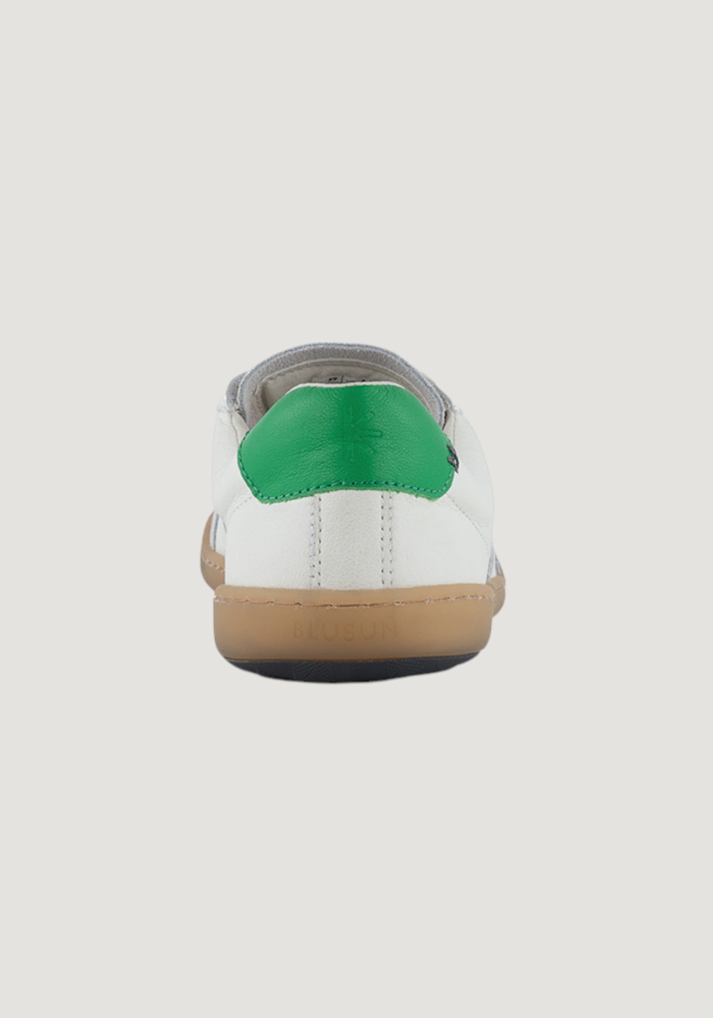 Sneakers Barefoot femei din piele - White/Green