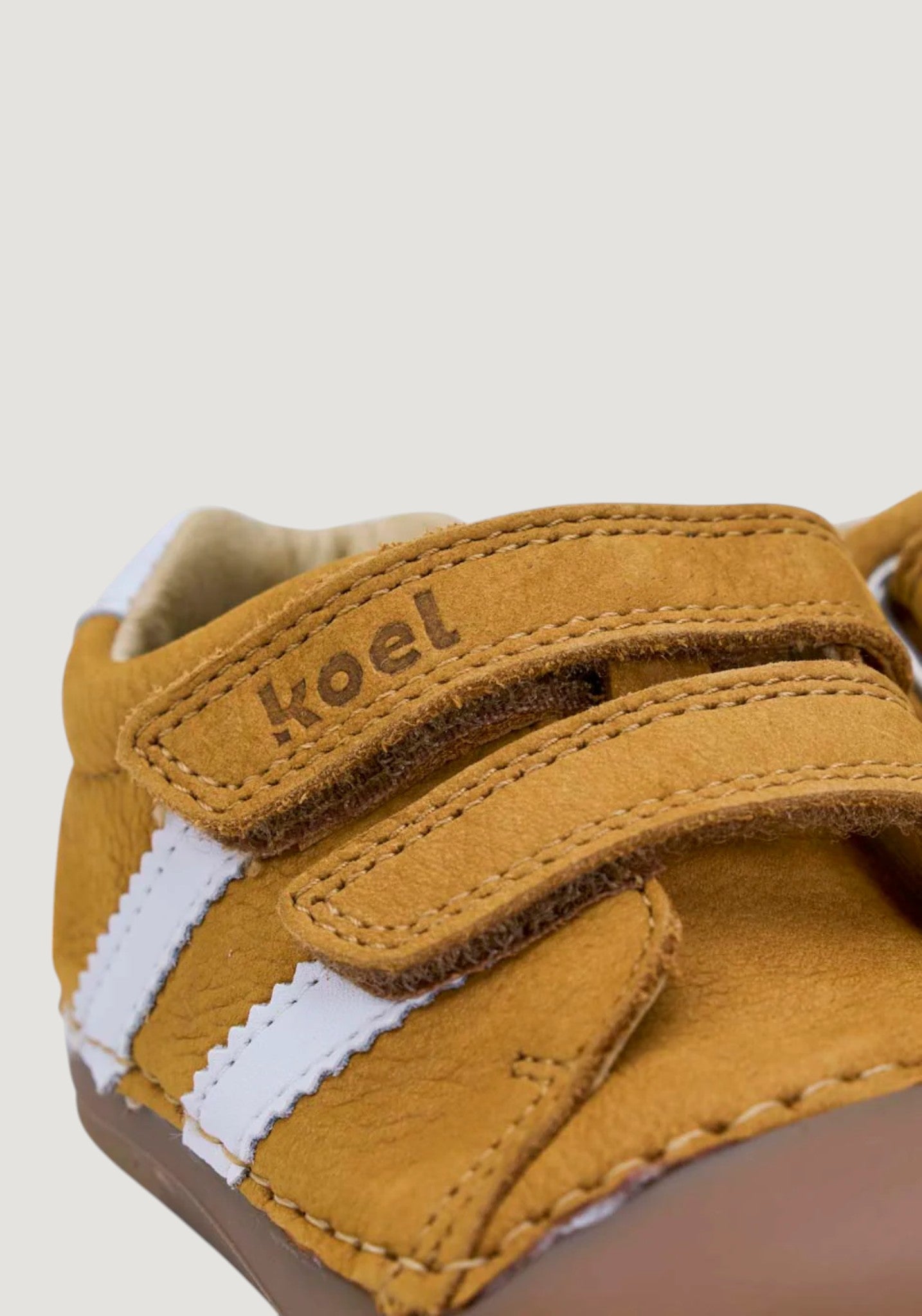 Sneakers Barefoot First Step din piele - Archie Cognac