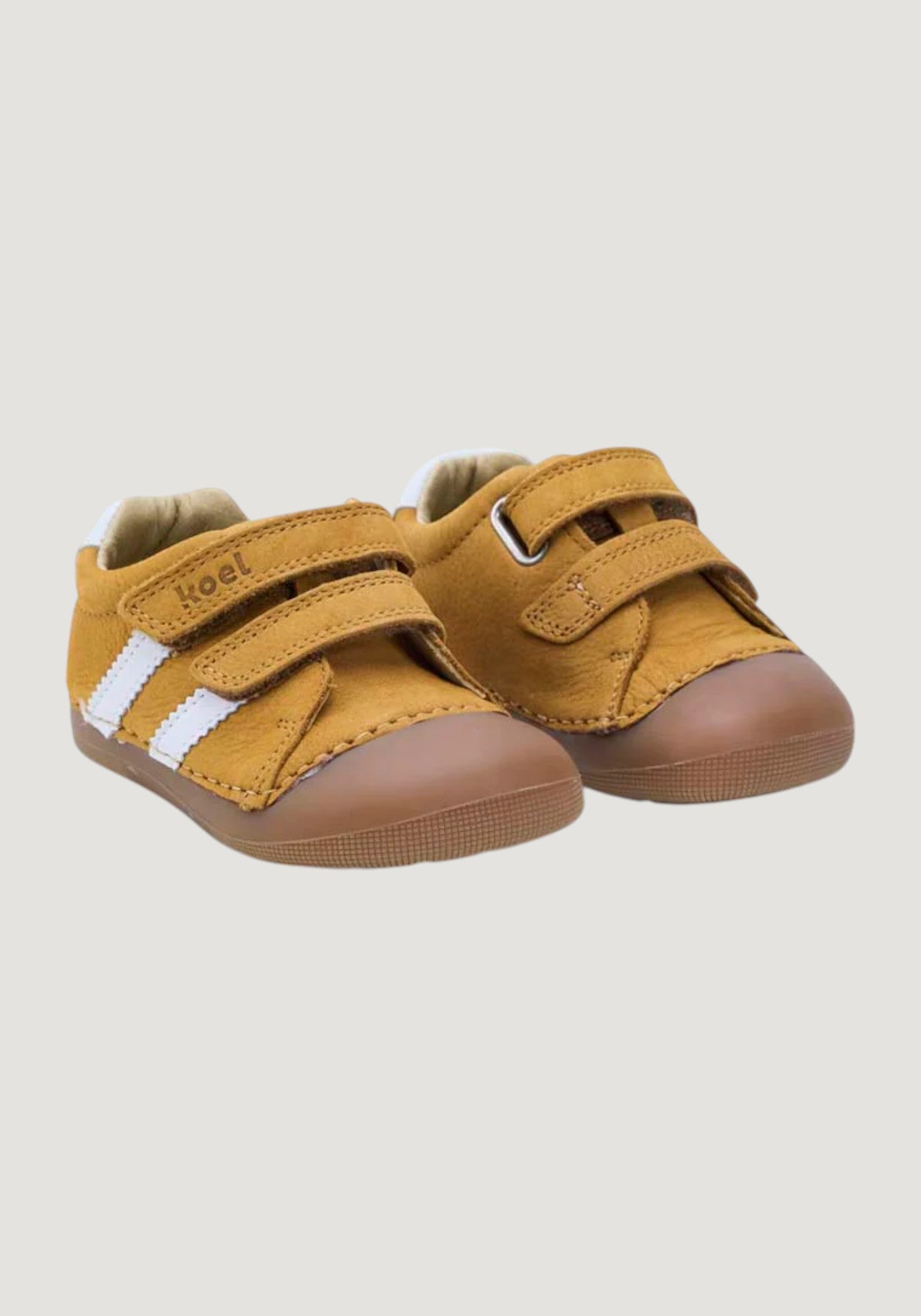 Sneakers Barefoot First Step din piele - Archie Cognac