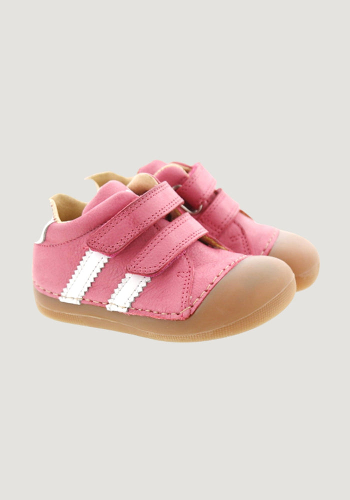 Sneakers Barefoot First Step din piele - Archie Fuchsia Koel HipHip.ro