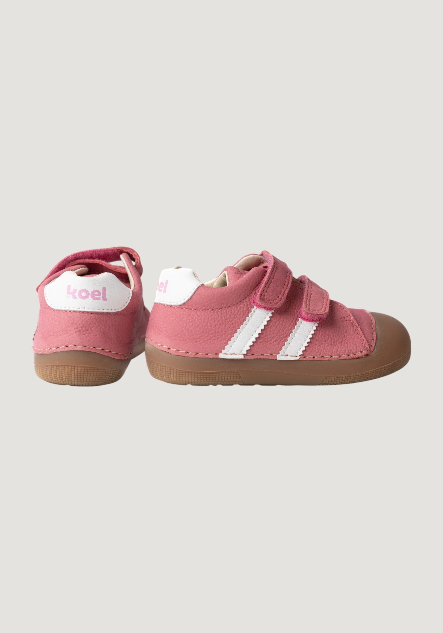 Sneakers Barefoot First Step din piele - Archie Fuchsia