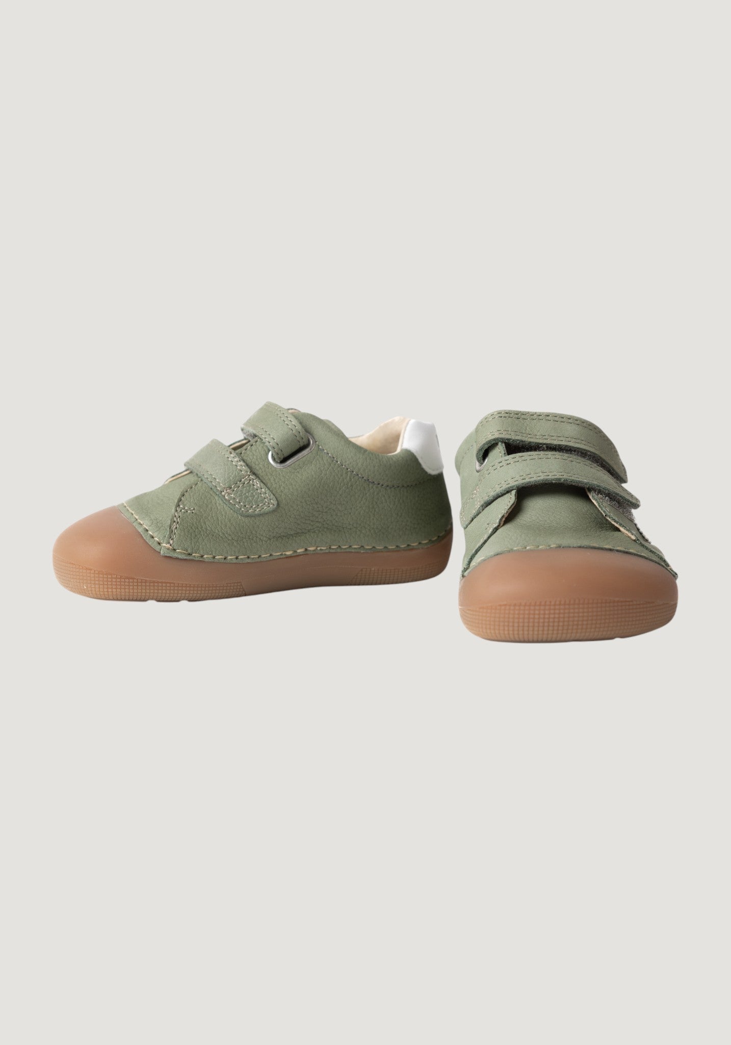 Sneakers Barefoot First Step din piele - Archie Olive