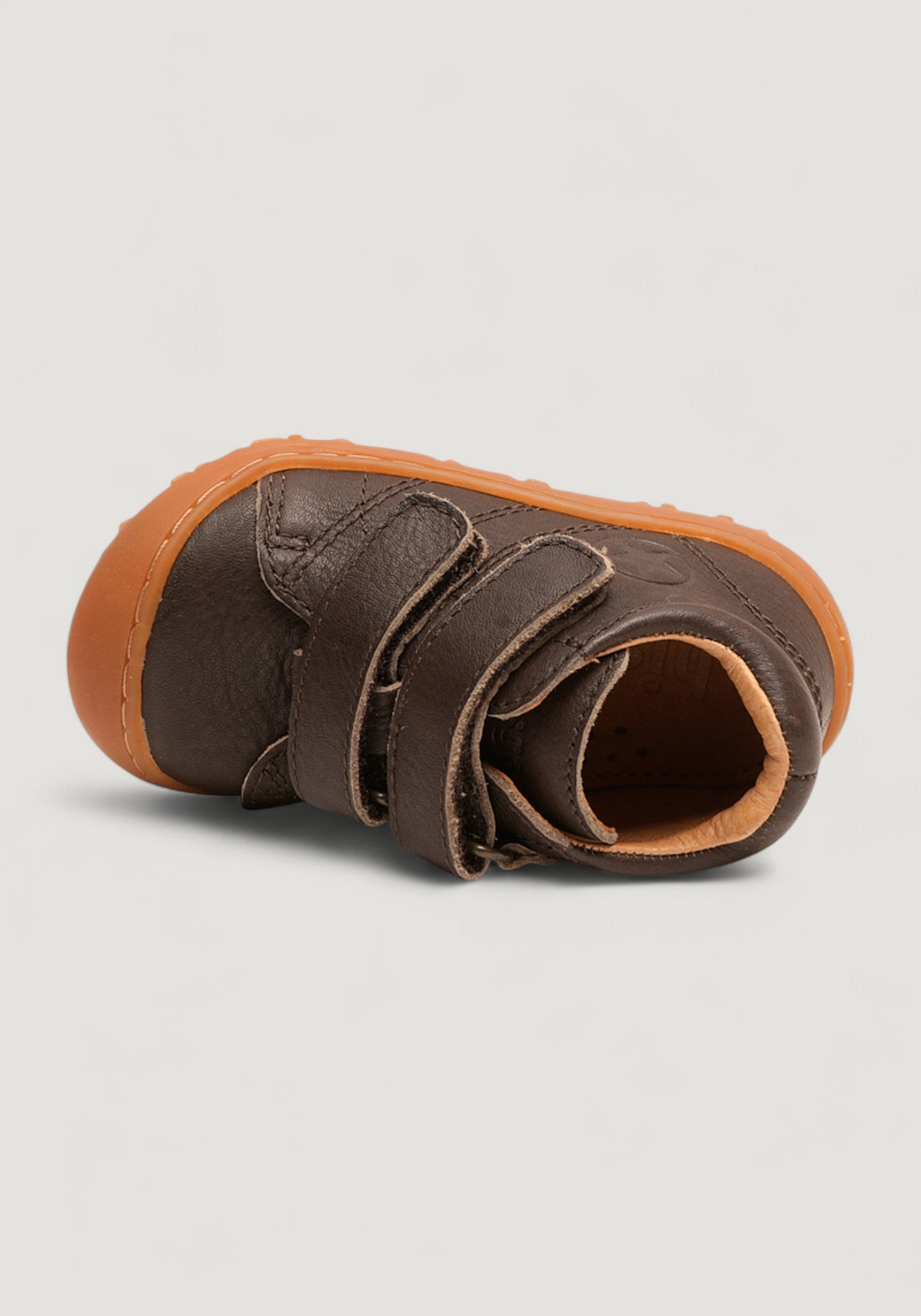 Sneakers Barefoot First Step piele - Hale Coffee