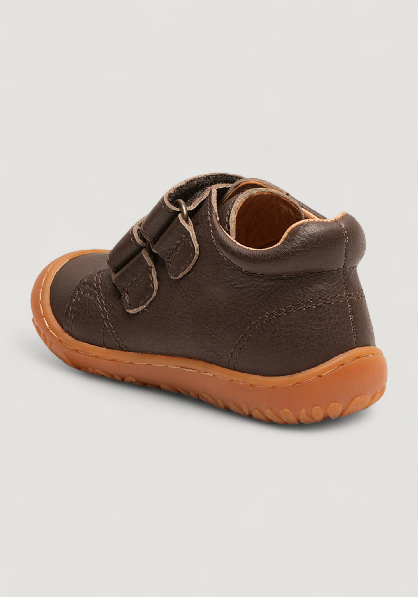 Sneakers Barefoot First Step piele - Hale Coffee
