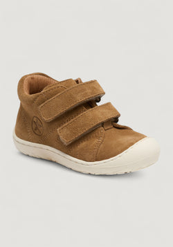 Sneakers Barefoot First Step piele întoarsă - Hale Almond