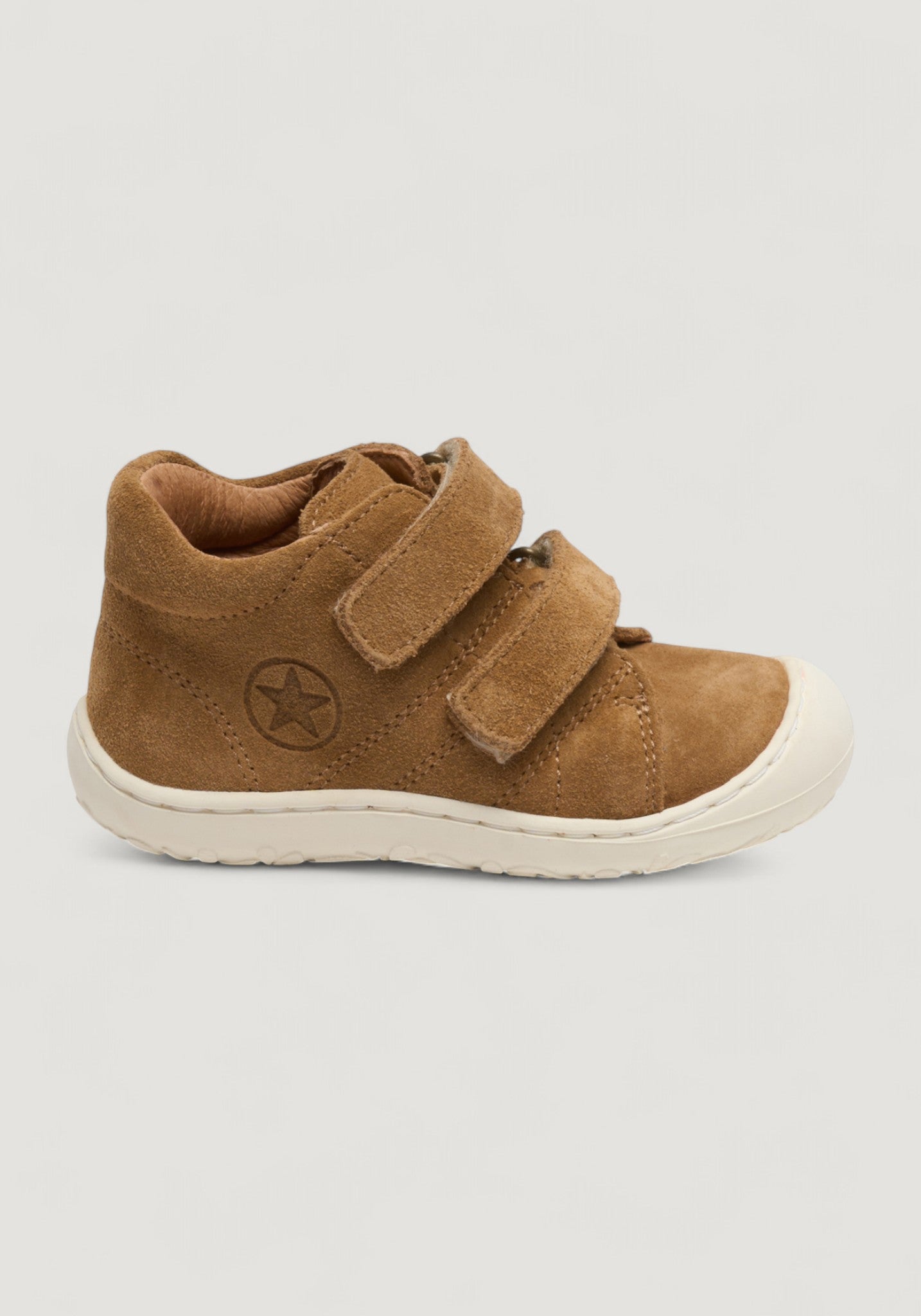 Sneakers Barefoot First Step piele întoarsă - Hale Almond