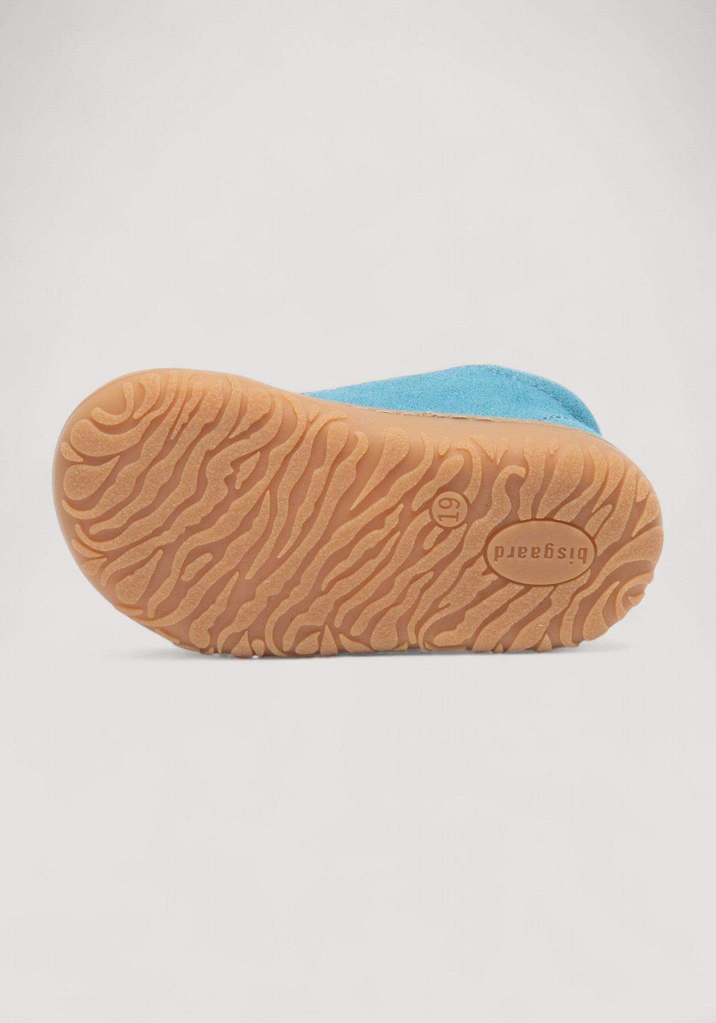 Sneakers Barefoot First Step piele întoarsă - Hale Aqua