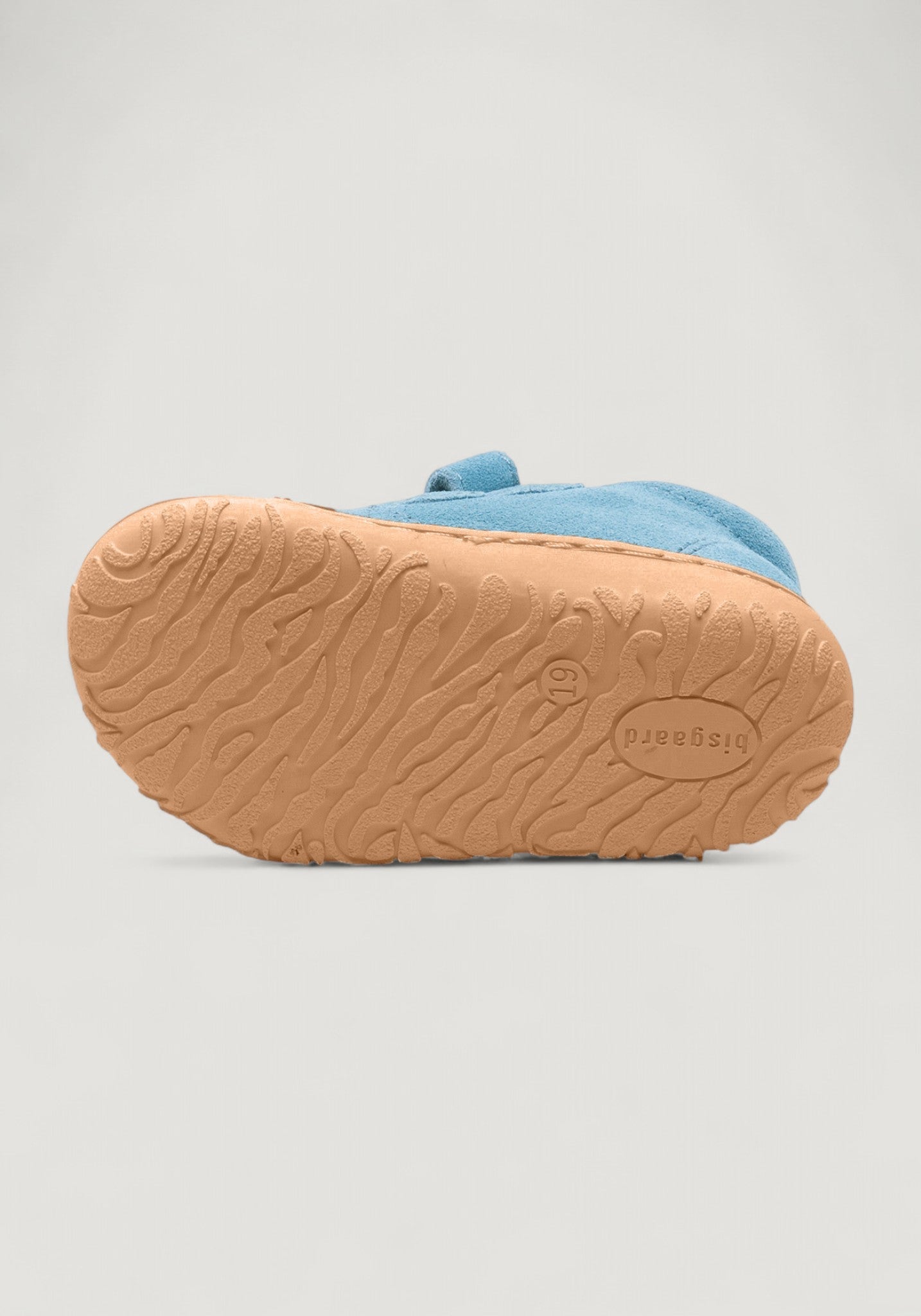 Sneakers Barefoot First Step piele întoarsă - Hale Aqua