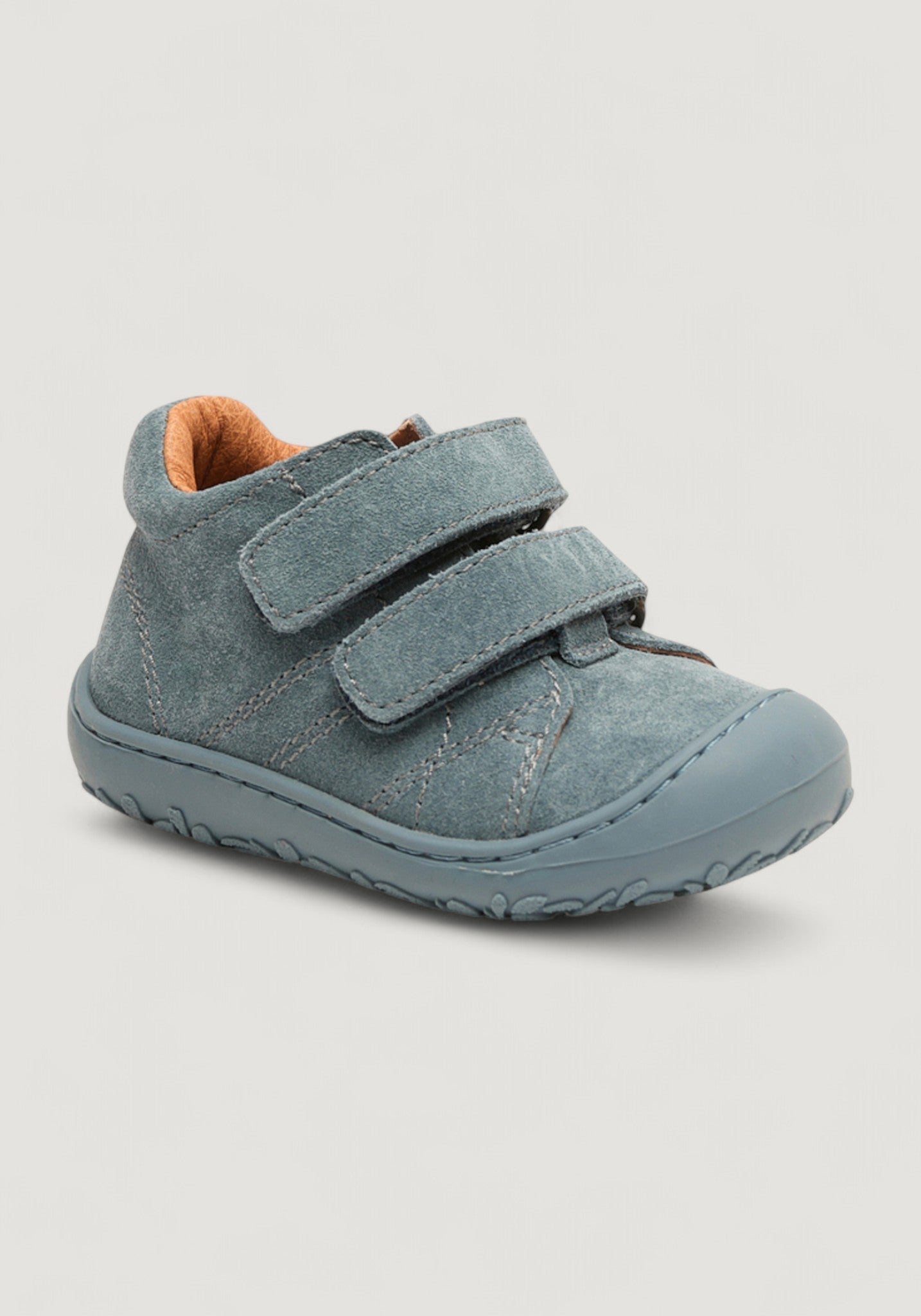 Sneakers Barefoot First Step piele întoarsă - Hale Dusty Blue