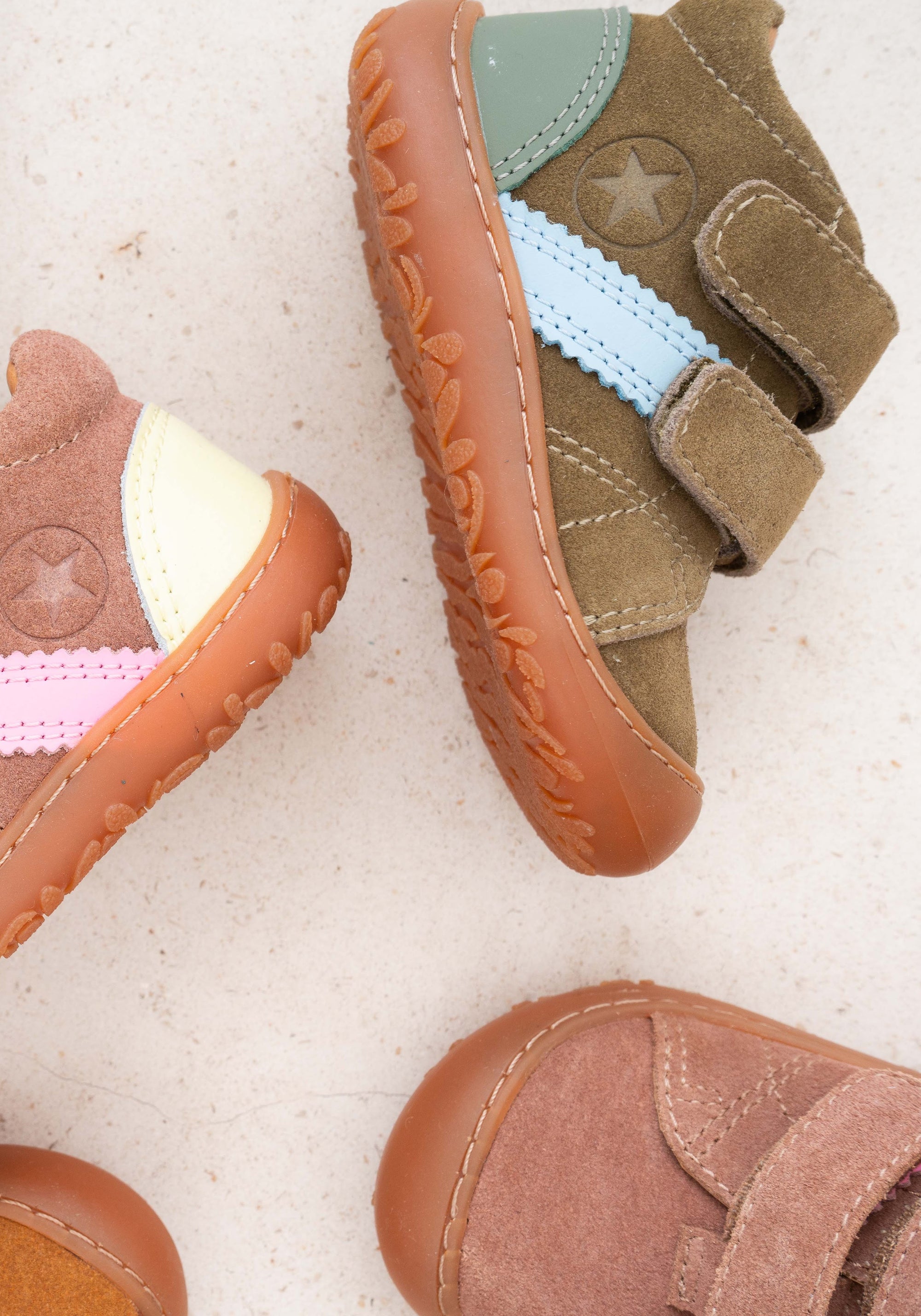 Sneakers Barefoot First Step piele întoarsă - Hale Forest Play