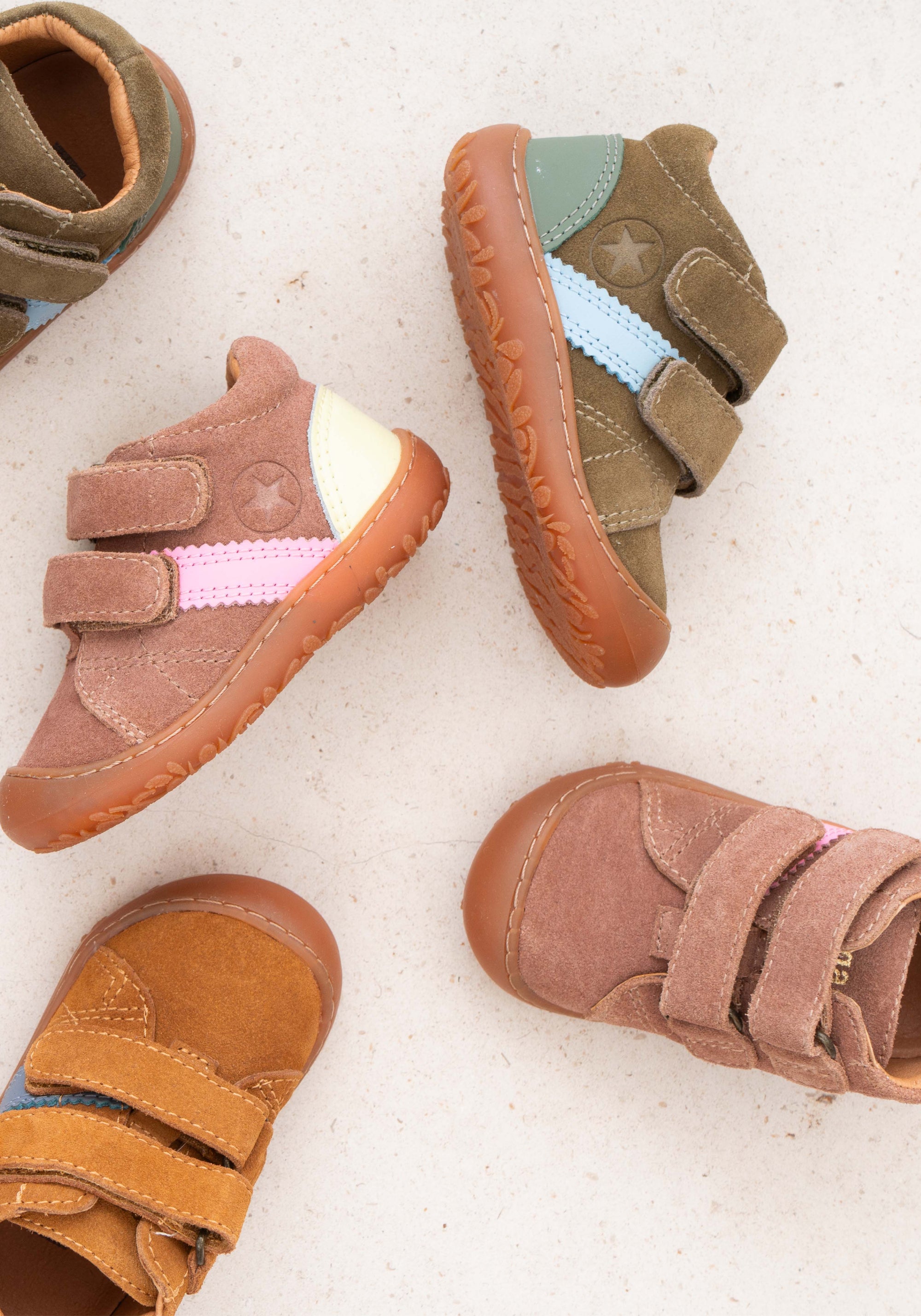 Sneakers Barefoot First Step piele întoarsă - Hale Soft Play