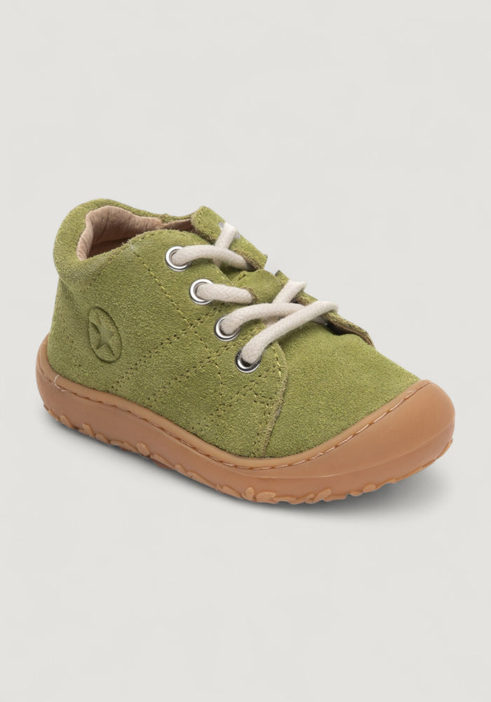 Sneakers Barefoot First Step piele întoarsă - Hale Pear
