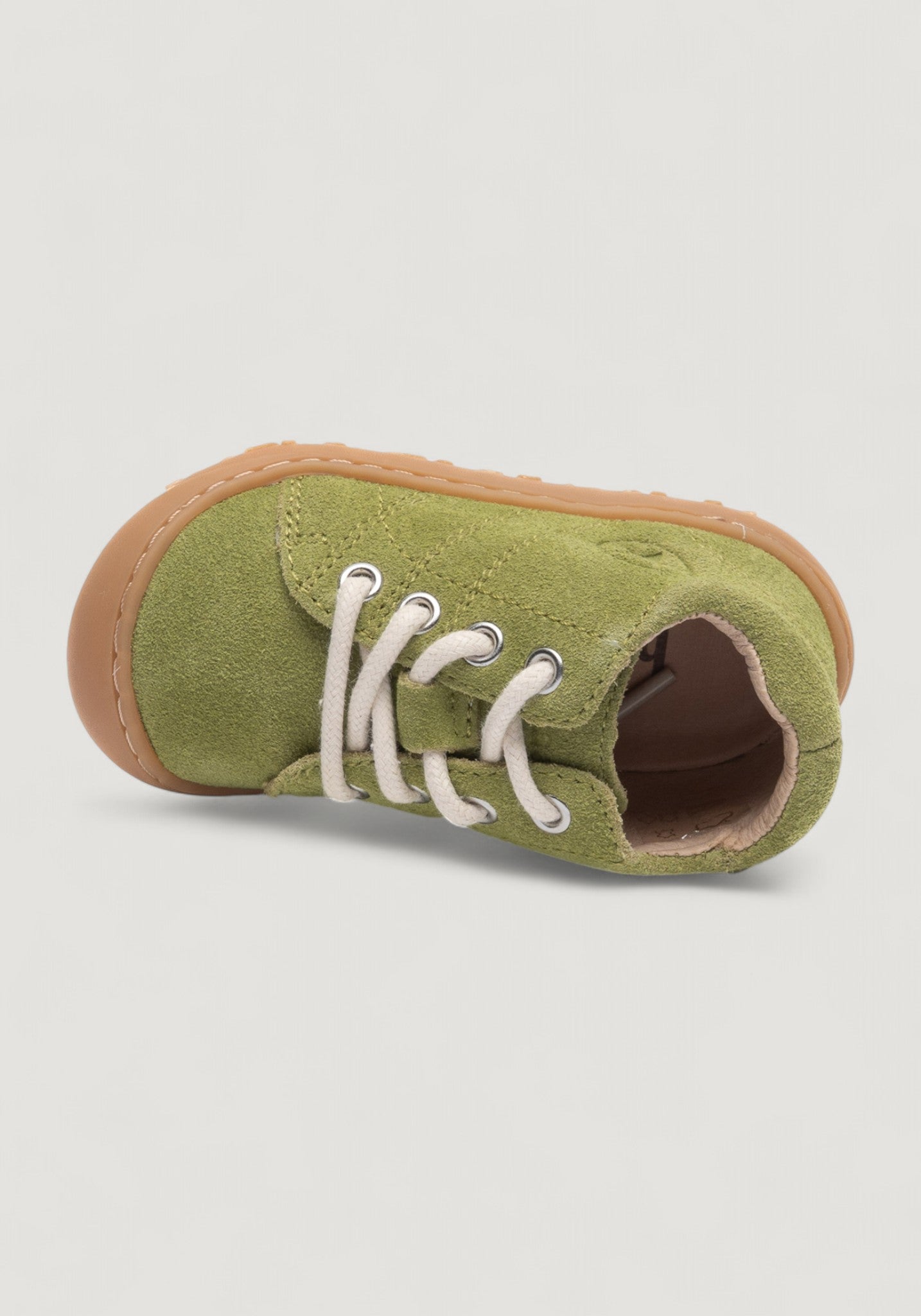 Sneakers Barefoot First Step piele întoarsă - Hale Pear