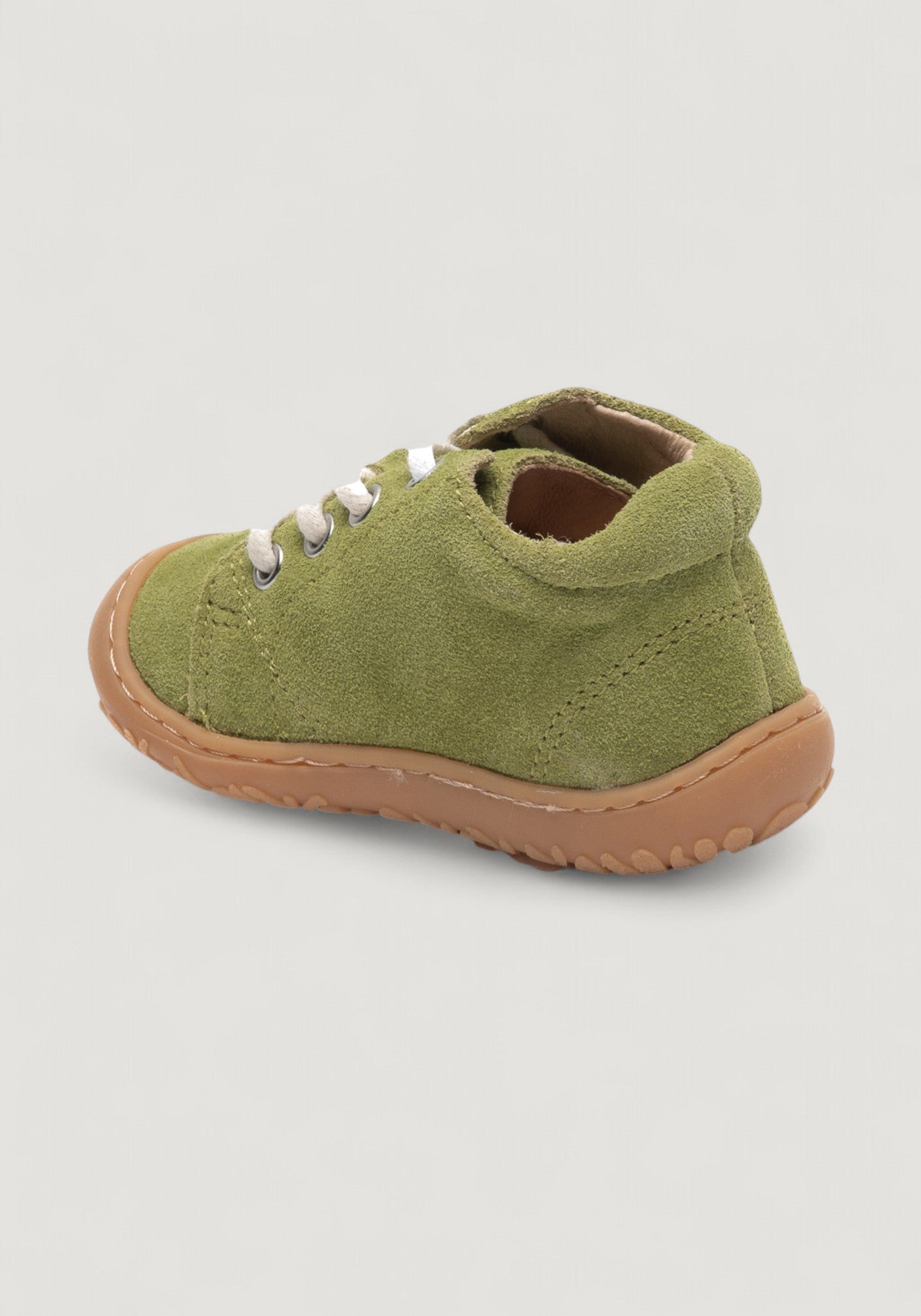 Sneakers Barefoot First Step piele întoarsă - Hale Pear