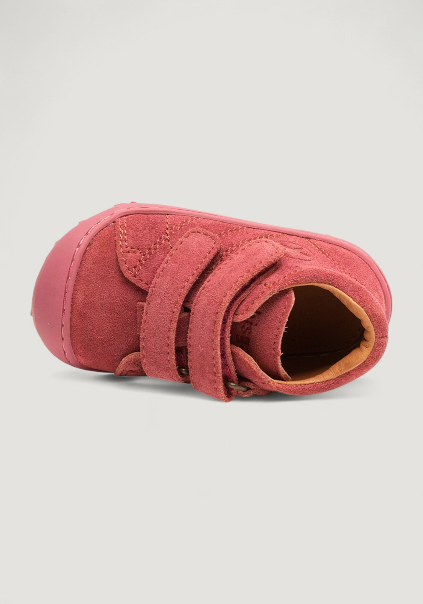 Sneakers Barefoot First Step piele întoarsă - Hale Raspberry