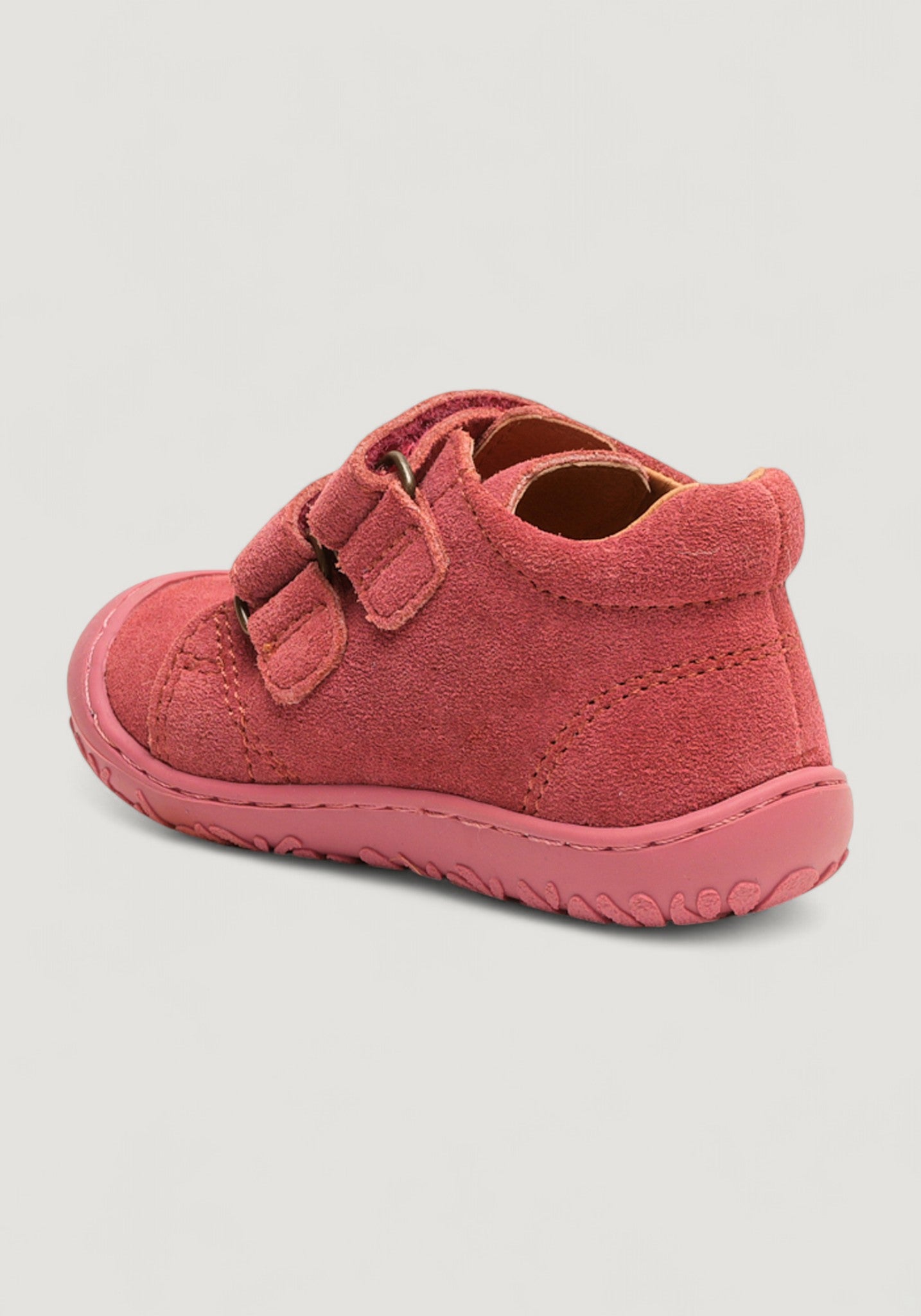 Sneakers Barefoot First Step piele întoarsă - Hale Raspberry