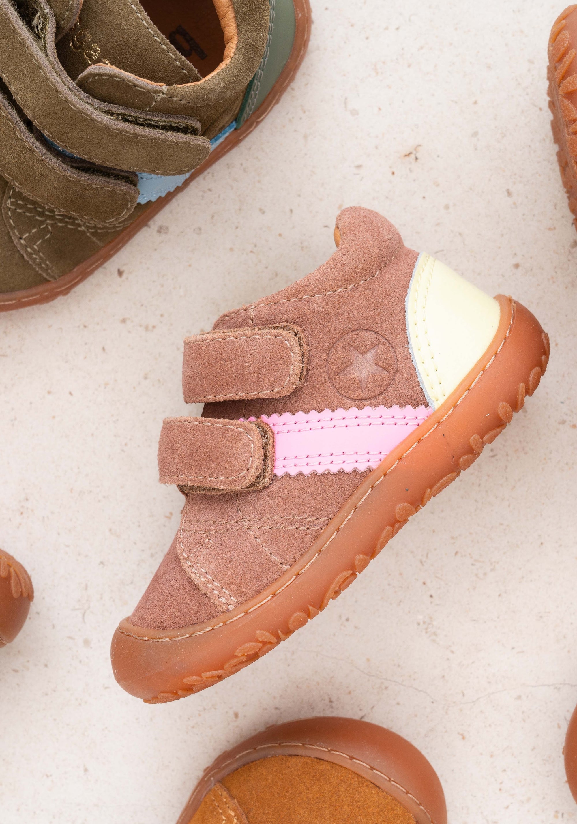 Sneakers Barefoot First Step piele întoarsă - Hale Soft Play