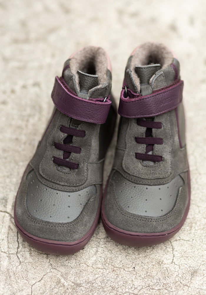 Sneakers Barefoot îmblăniți - Anura Anthracite