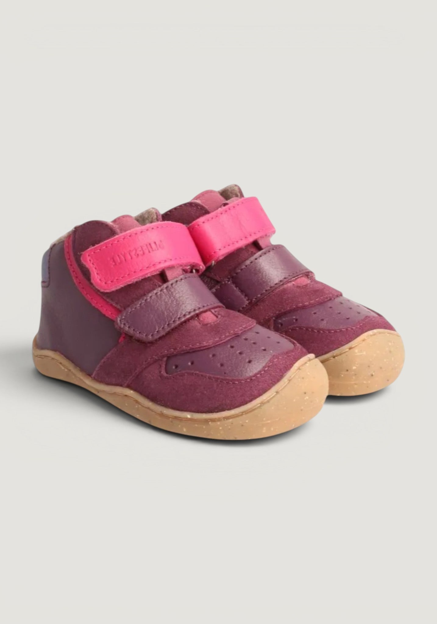 Sneakers Barefoot îmblăniți - Anura Baby Plum