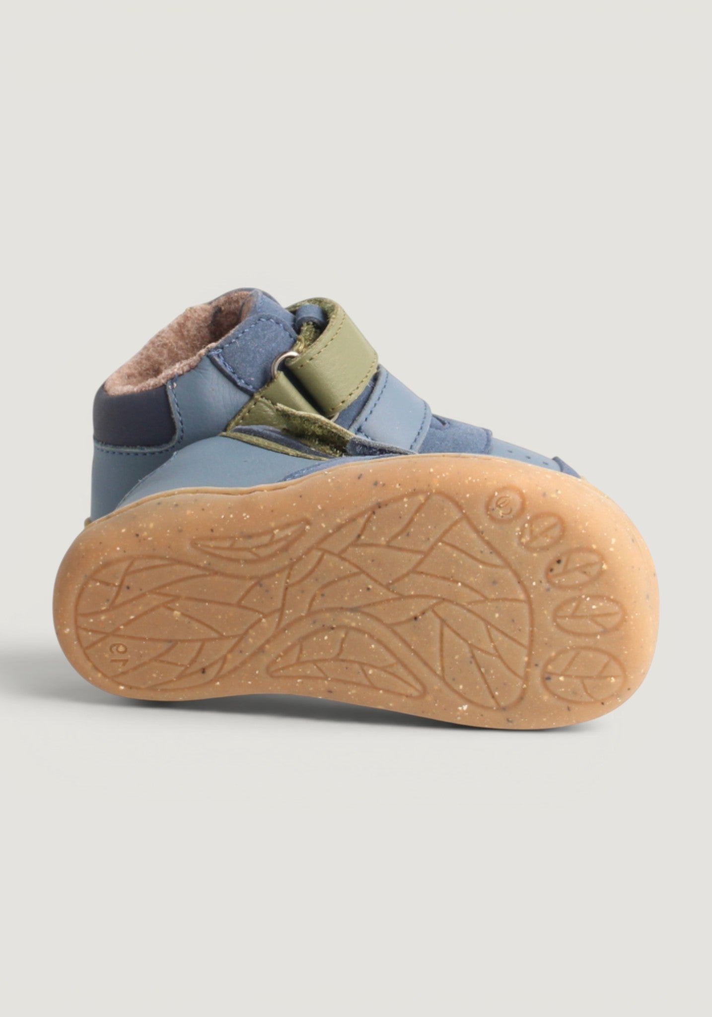Sneakers Barefoot îmblăniți - Anura Baby Sea Blue