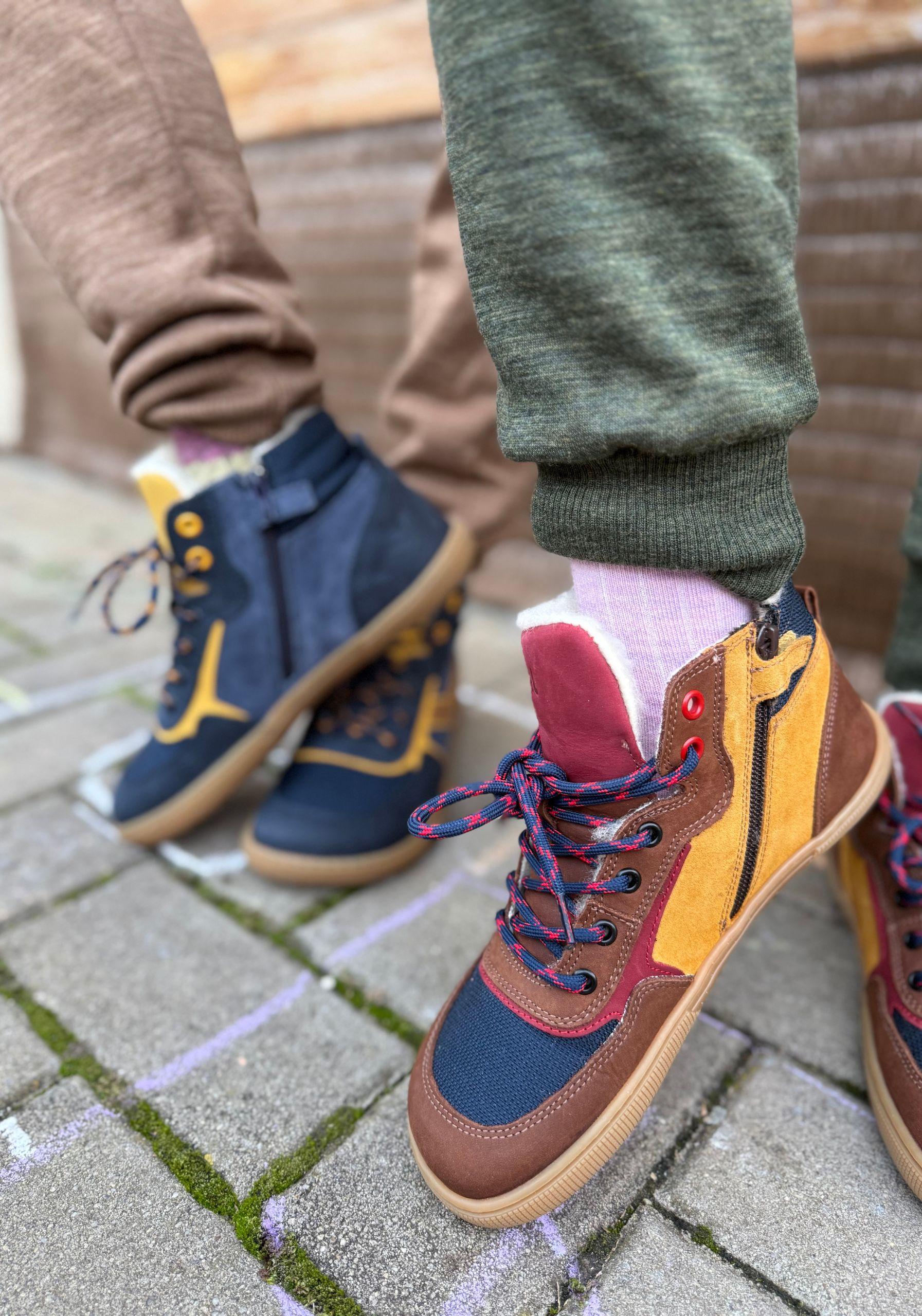Sneakers Barefoot îmblăniți - Danish Chocolate