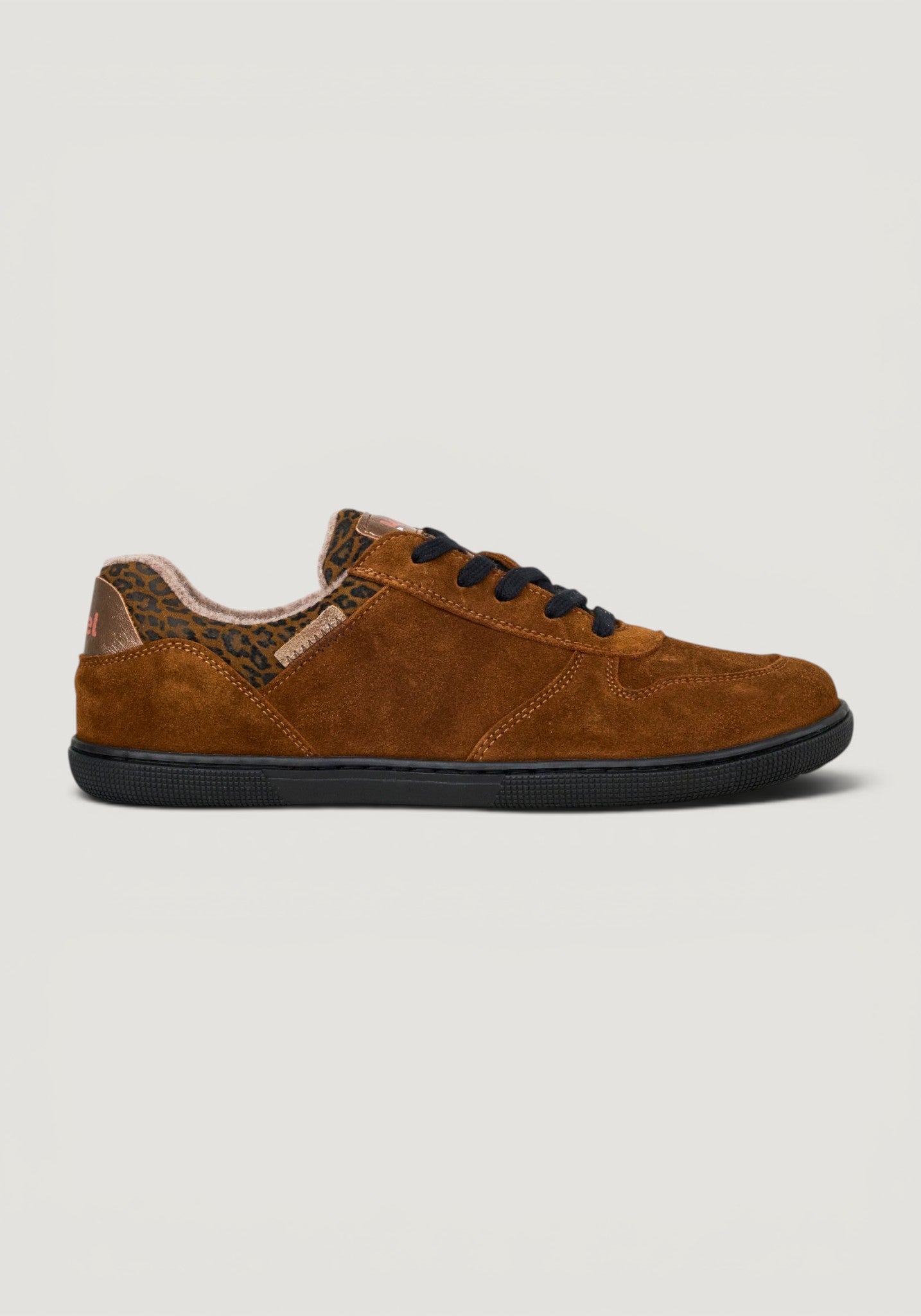 Sneakers Barefoot din piele întoarsă - Francie Leo Cognac