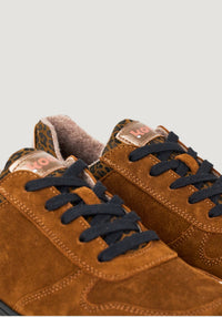 Sneakers Barefoot din piele întoarsă - Francie Leo Cognac