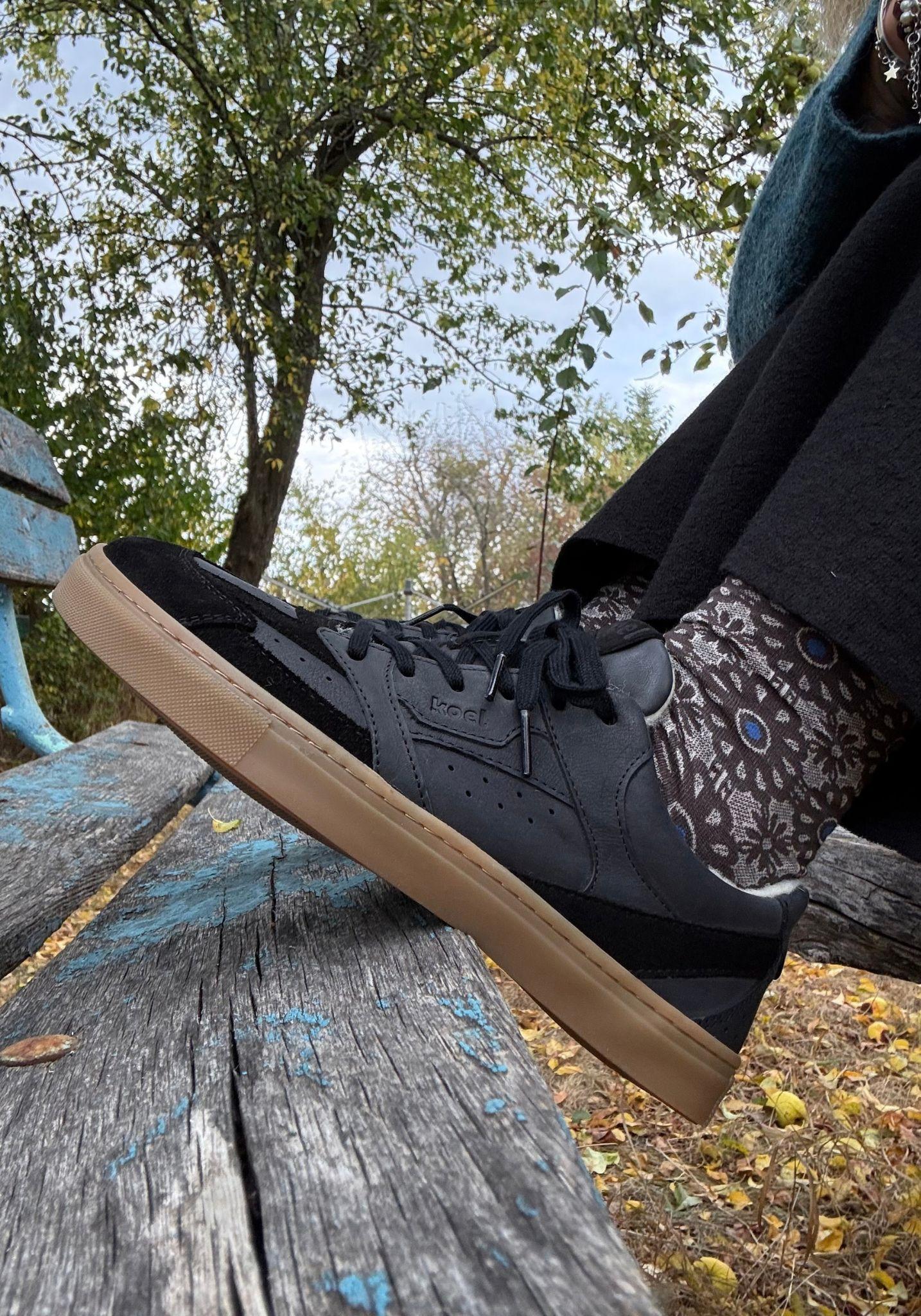 Sneakers Barefoot îmblăniți - Havelle Black